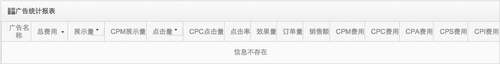广告统计报表