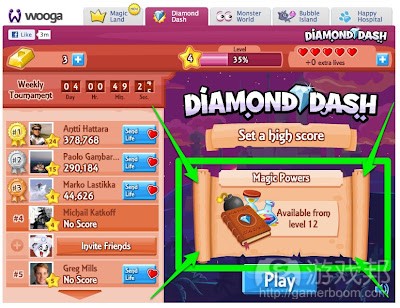 Diamond Dash on Facebook(from deconstructoroffun) Diamond Dash on Facebook(from deconstructoroffun