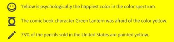 Facts about Yellow
