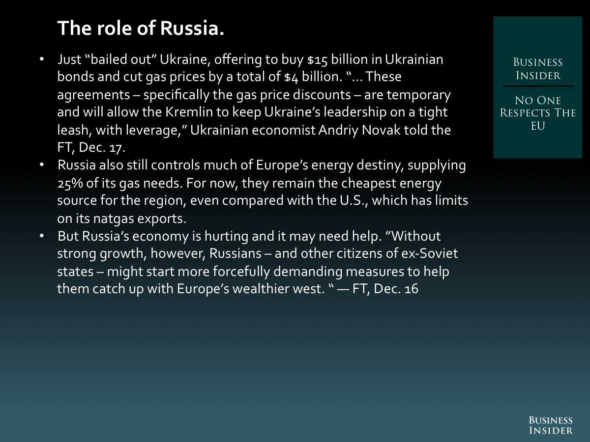 9.  No One Respects The EU