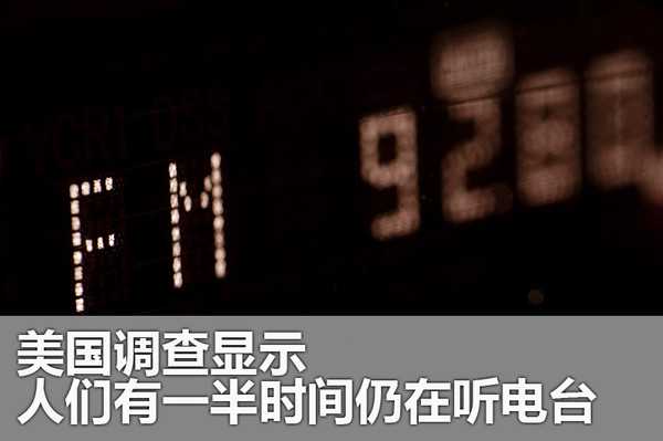 美国调查显示 人们有一半时间仍在听电台