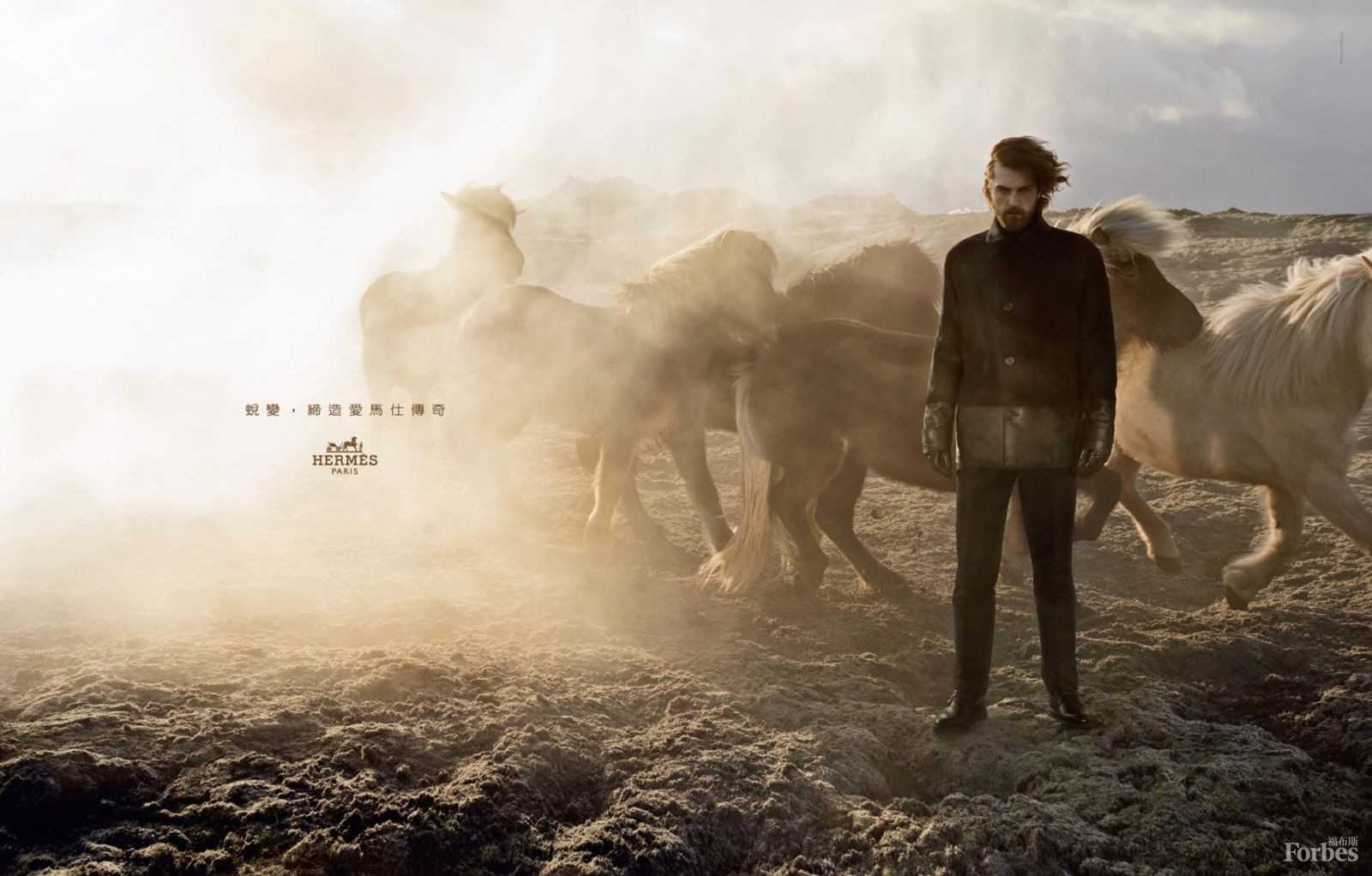 爱马仕2014秋季广告的一张截图。