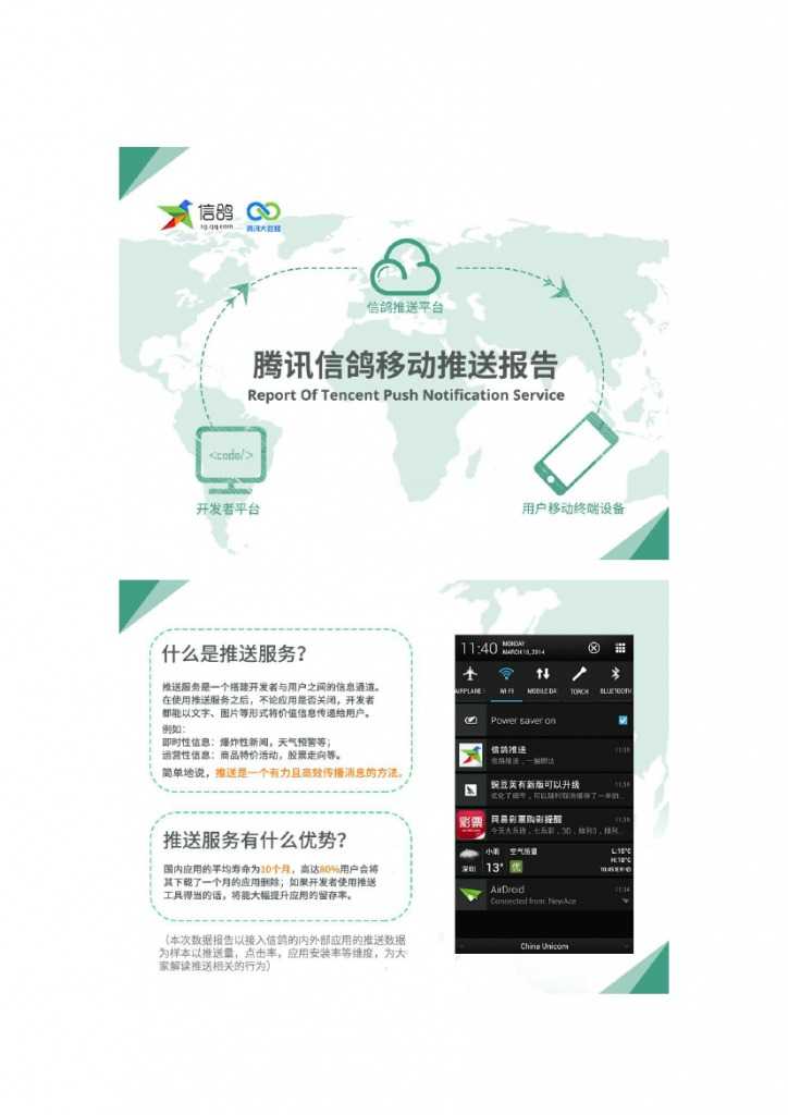 腾讯:信鸽移动推送数据报告 | 199IT互联网数据