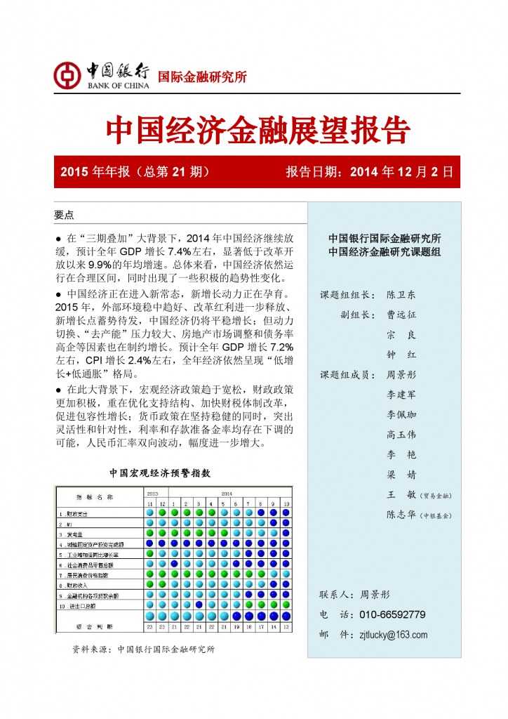 中国经济金融展望报告_000001