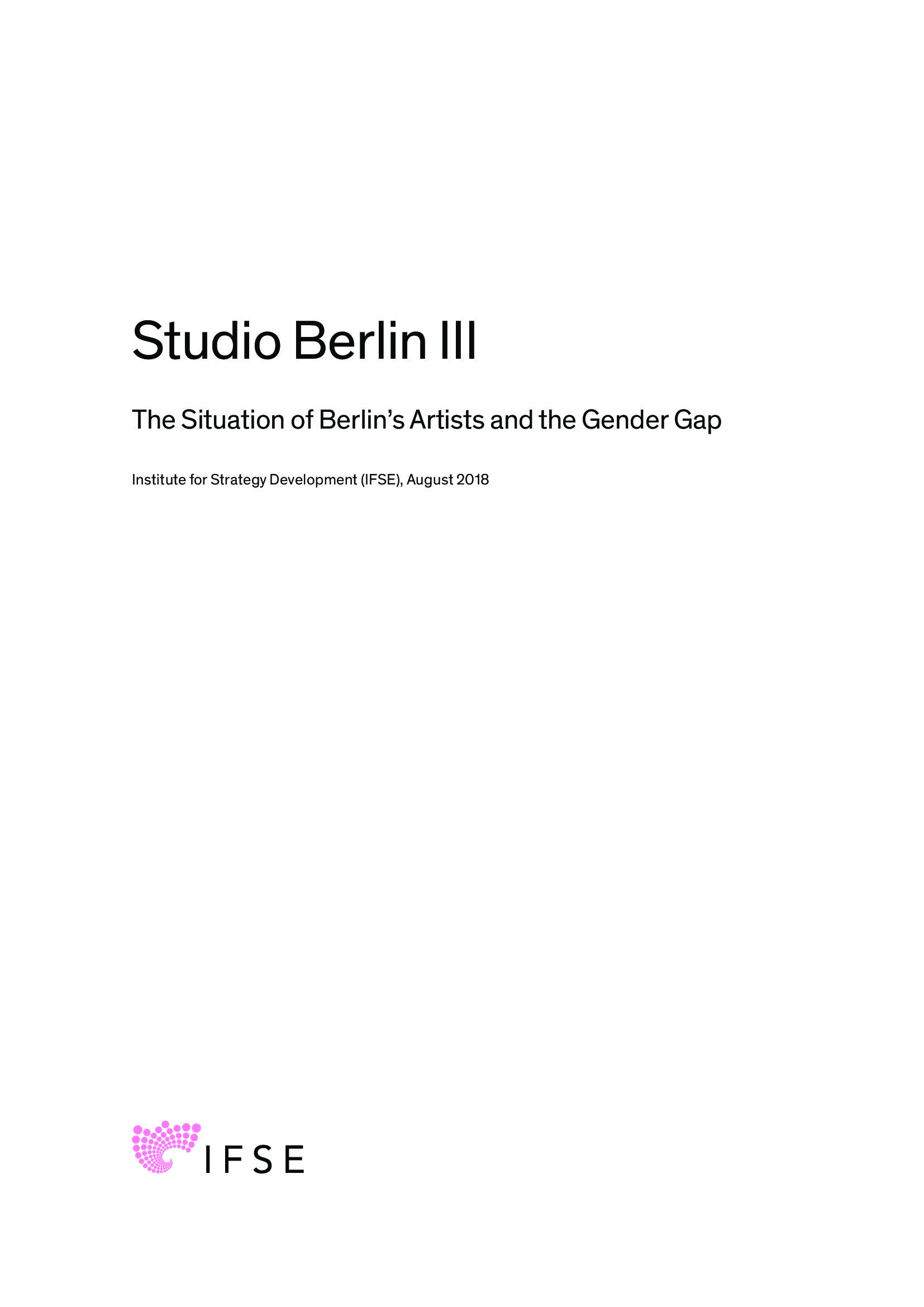IFSE:2018年艺术家性别鸿沟调查报告