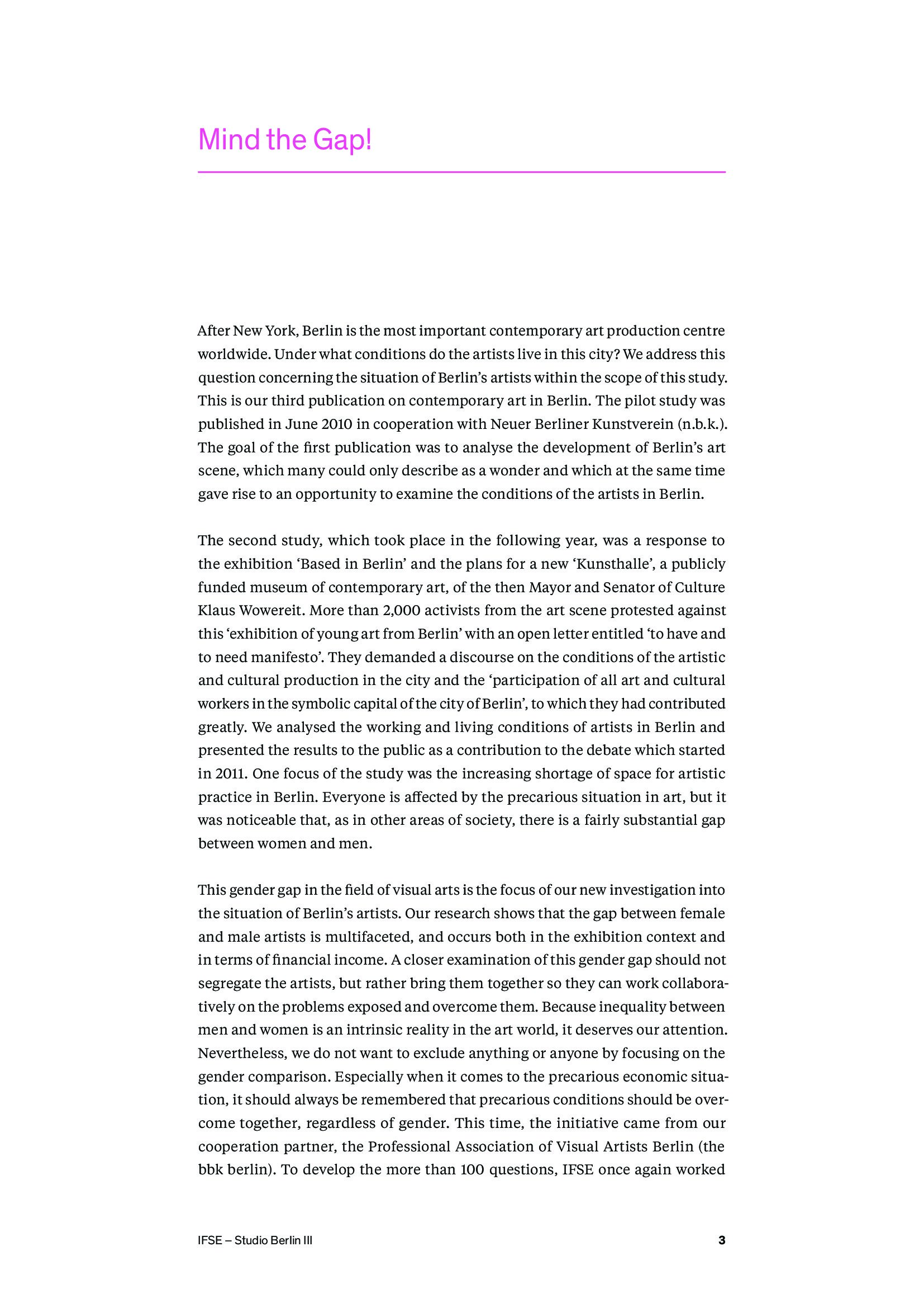 IFSE:2018年艺术家性别鸿沟调查报告