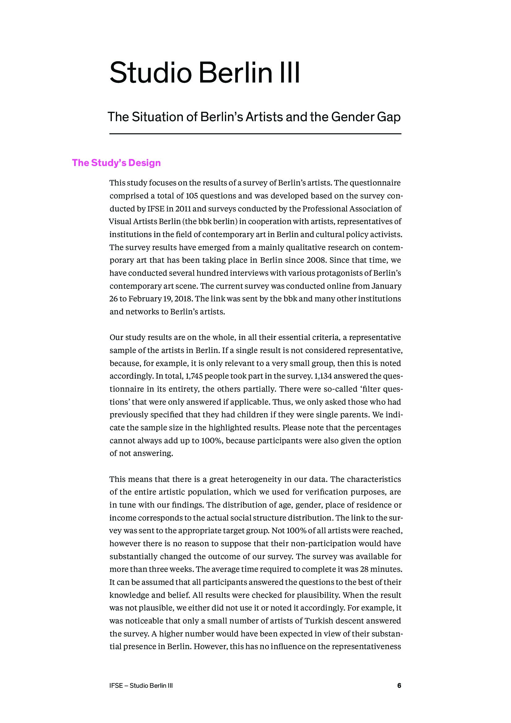 IFSE:2018年艺术家性别鸿沟调查报告