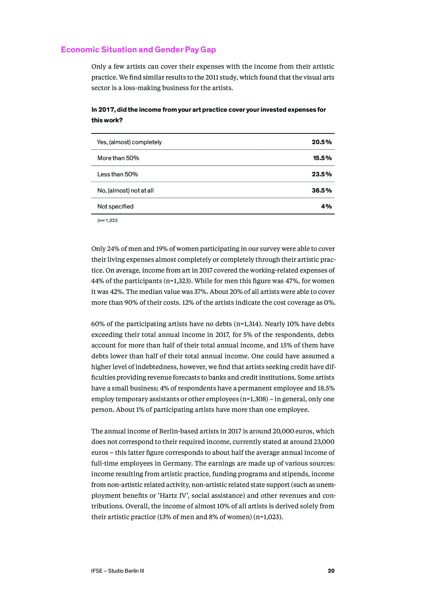 IFSE:2018年艺术家性别鸿沟调查报告