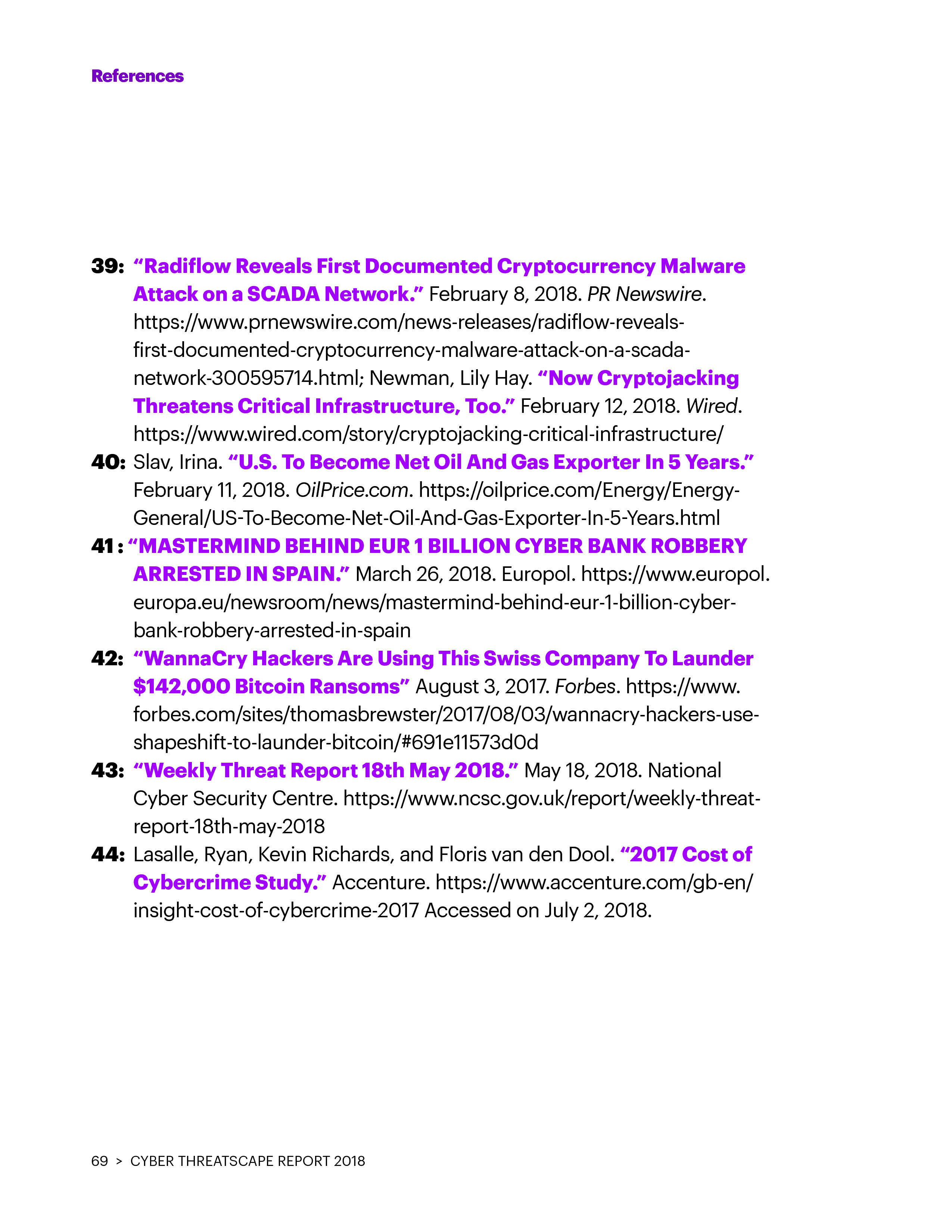 埃森哲：2018年网络威胁报告