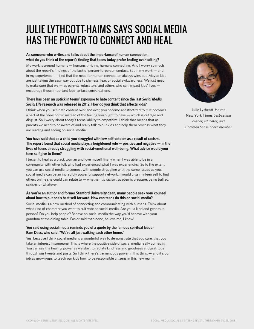 Common Sense:2018年美国社交媒体青少年用户研究报告