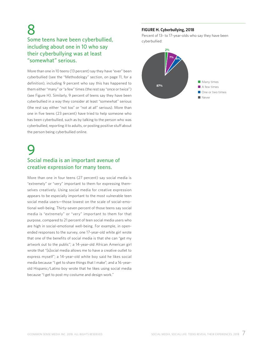 Common Sense:2018年美国社交媒体青少年用户研究报告