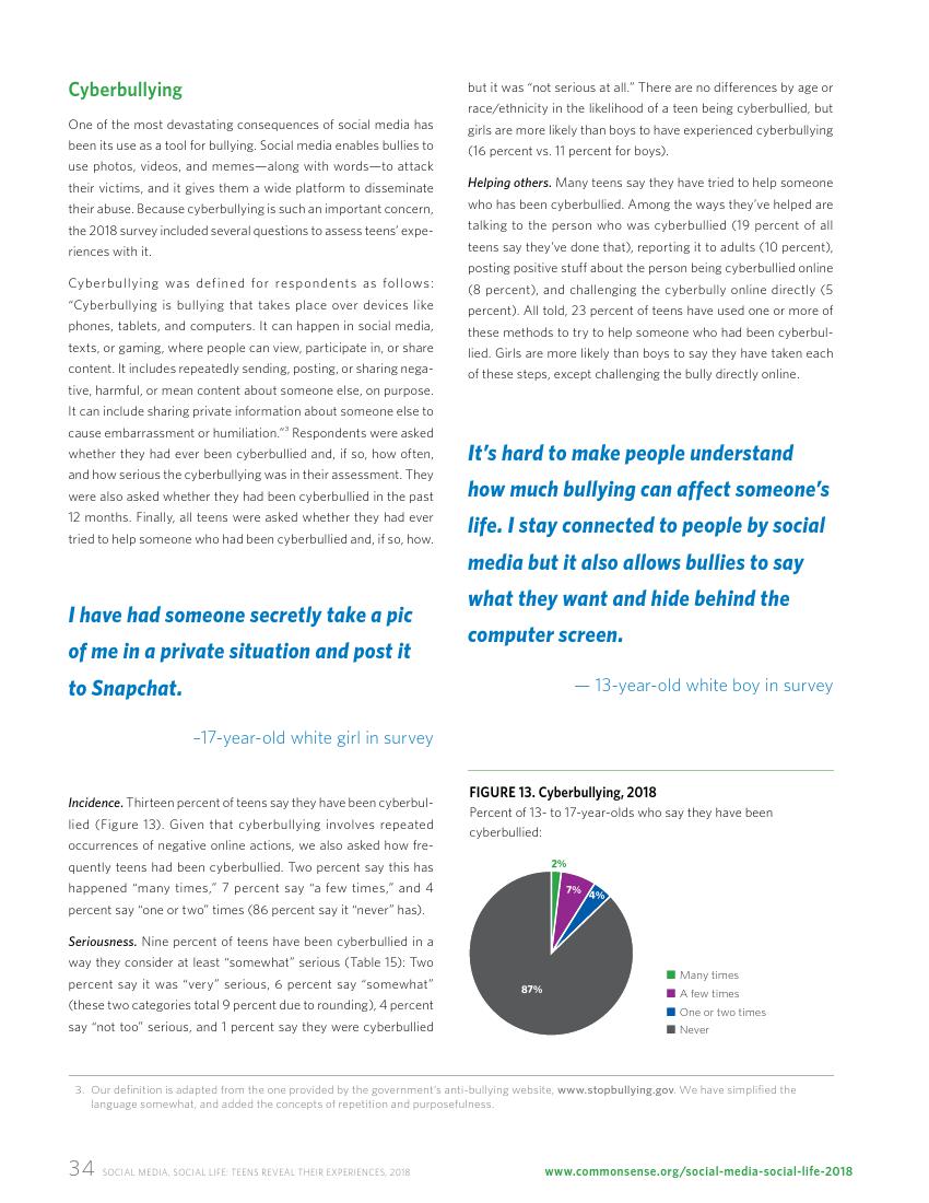 Common Sense:2018年美国社交媒体青少年用户研究报告