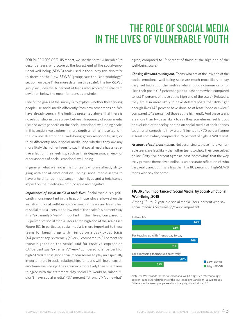 Common Sense:2018年美国社交媒体青少年用户研究报告