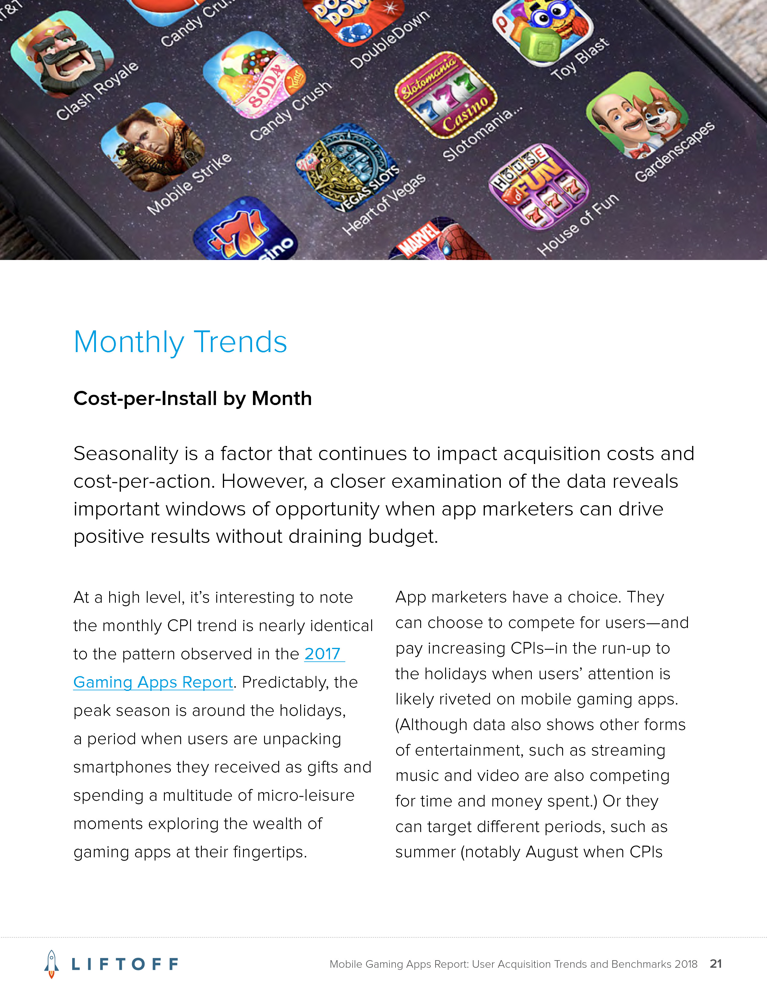Liftoff:2018年手机游戏应用报告