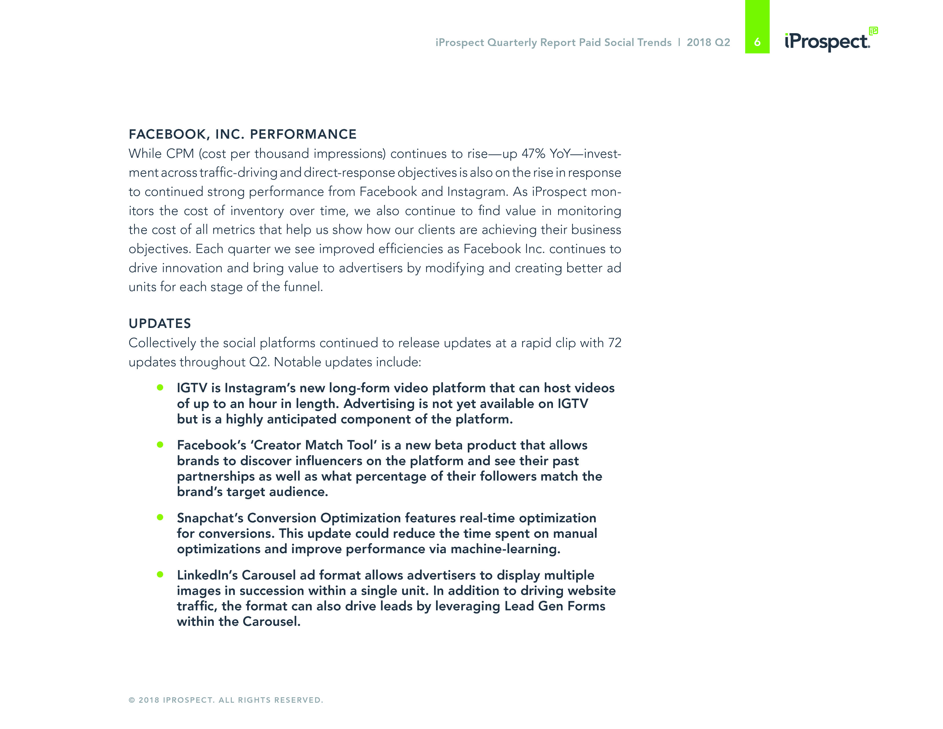 iProspect：2018年Q2社交媒体付费广告趋势报告