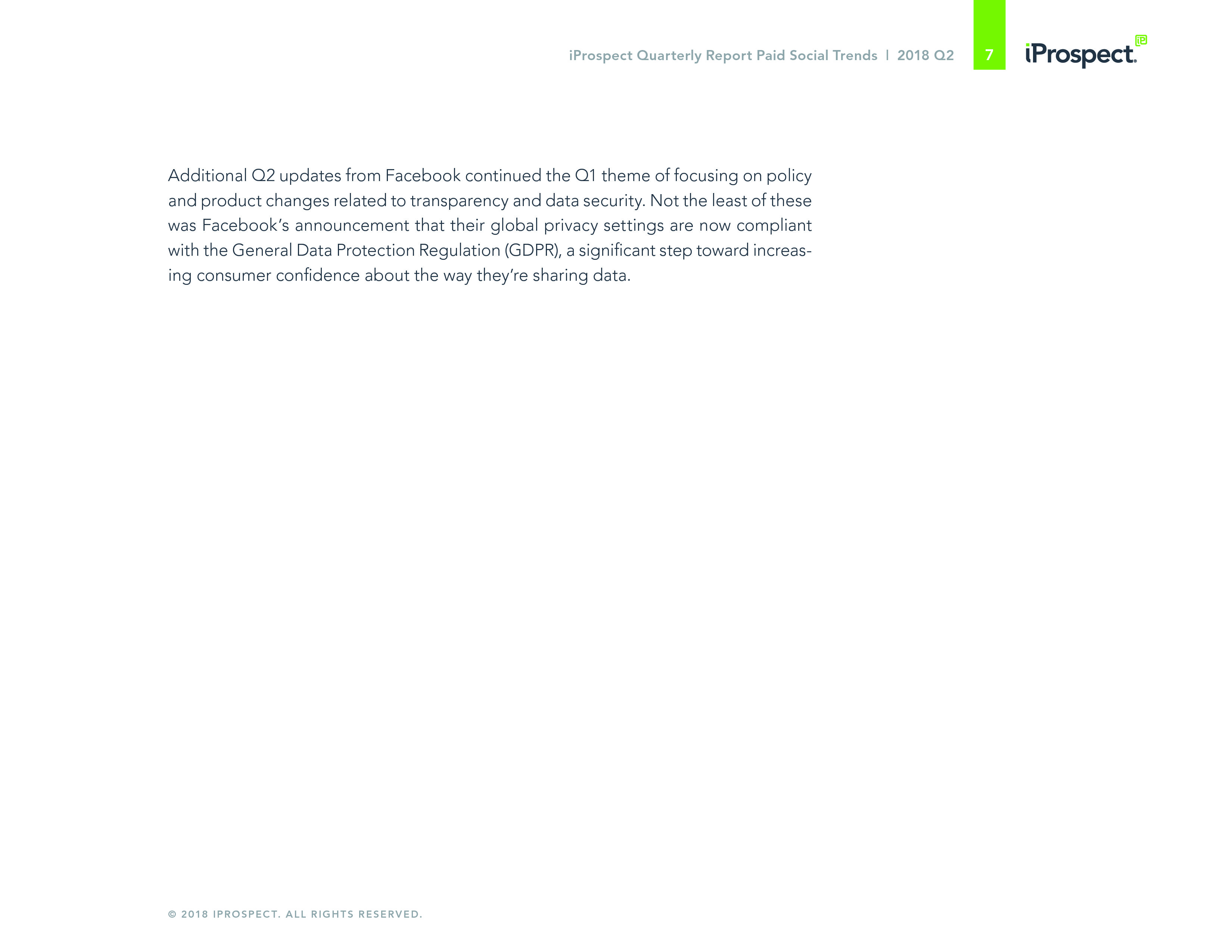 iProspect：2018年Q2社交媒体付费广告趋势报告