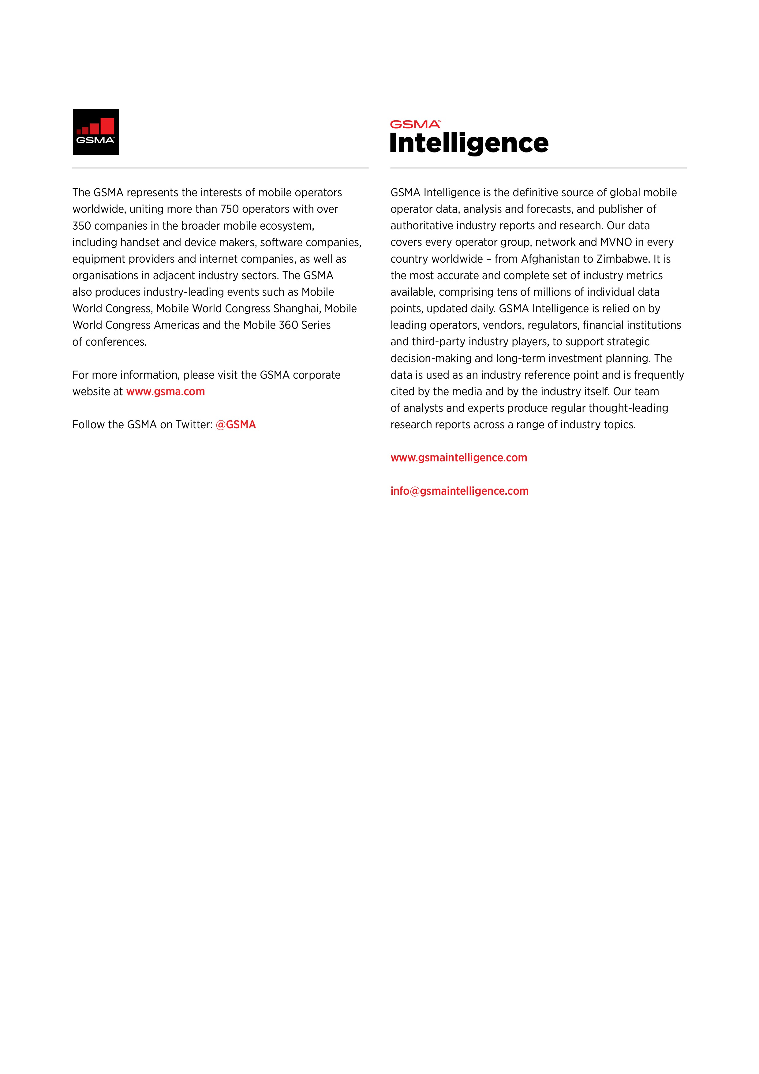 GSMA:2018年欧洲移动经济报告