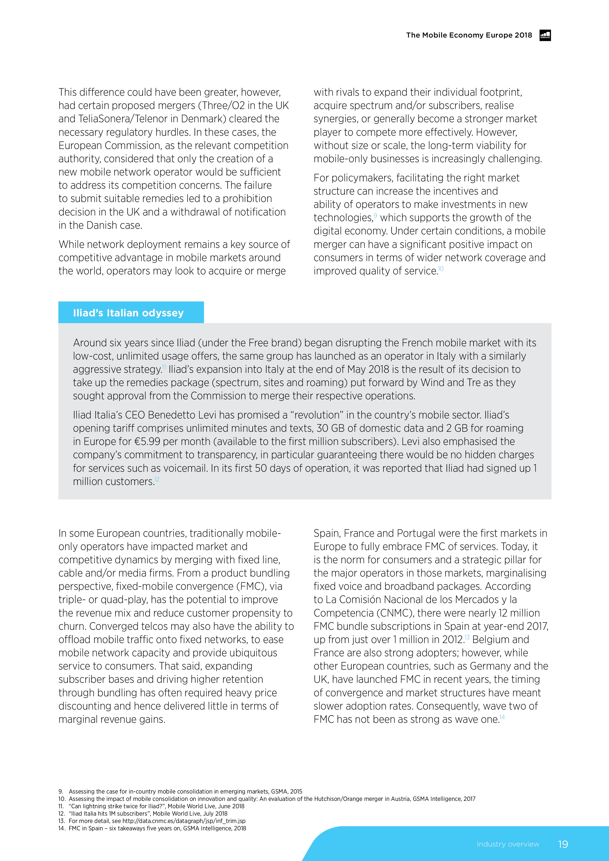 GSMA:2018年欧洲移动经济报告