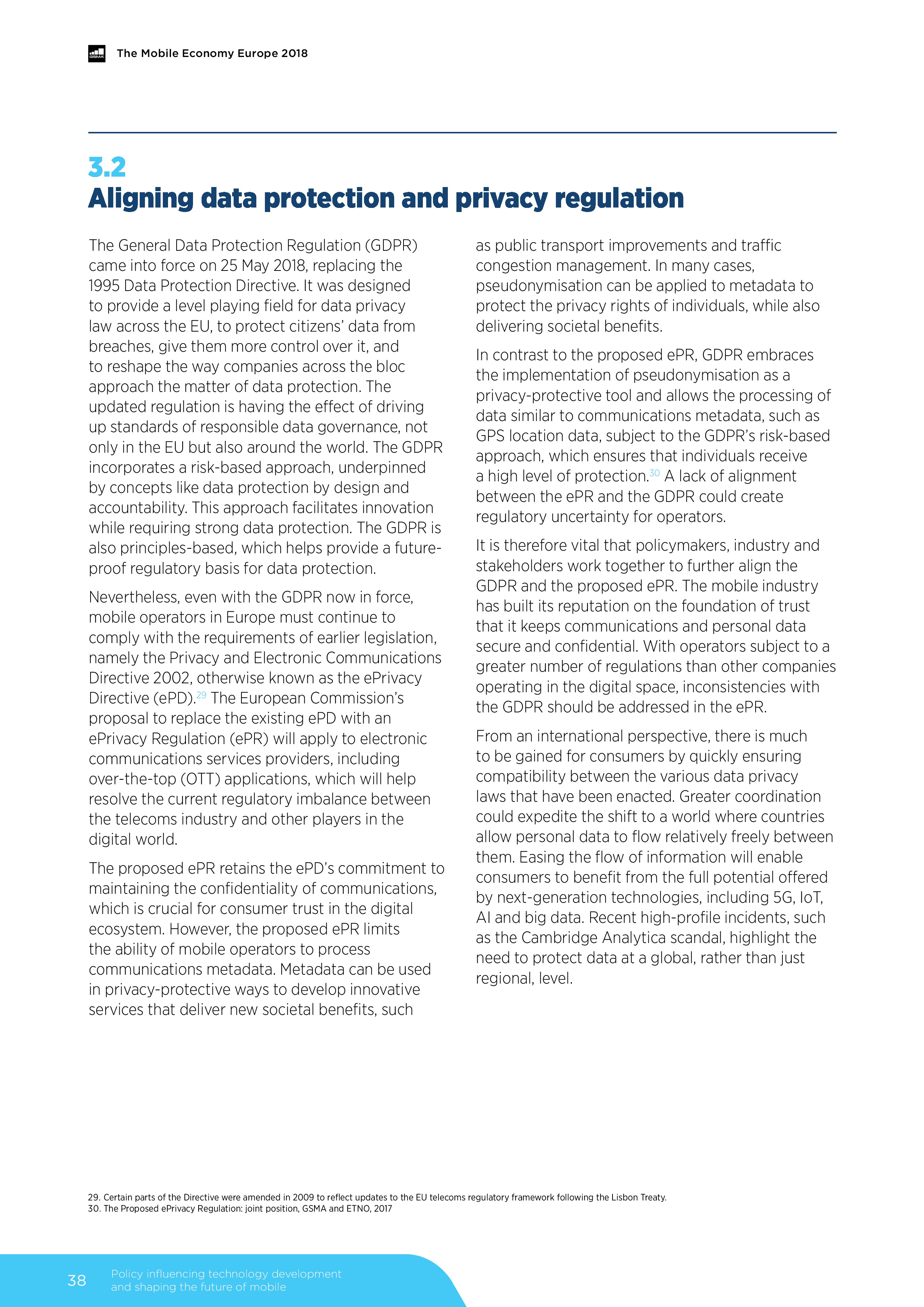 GSMA:2018年欧洲移动经济报告