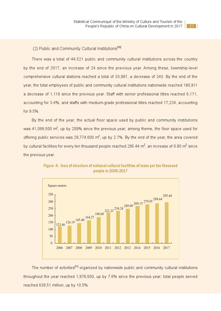 文化和旅游部：2017年文化发展统计公报
