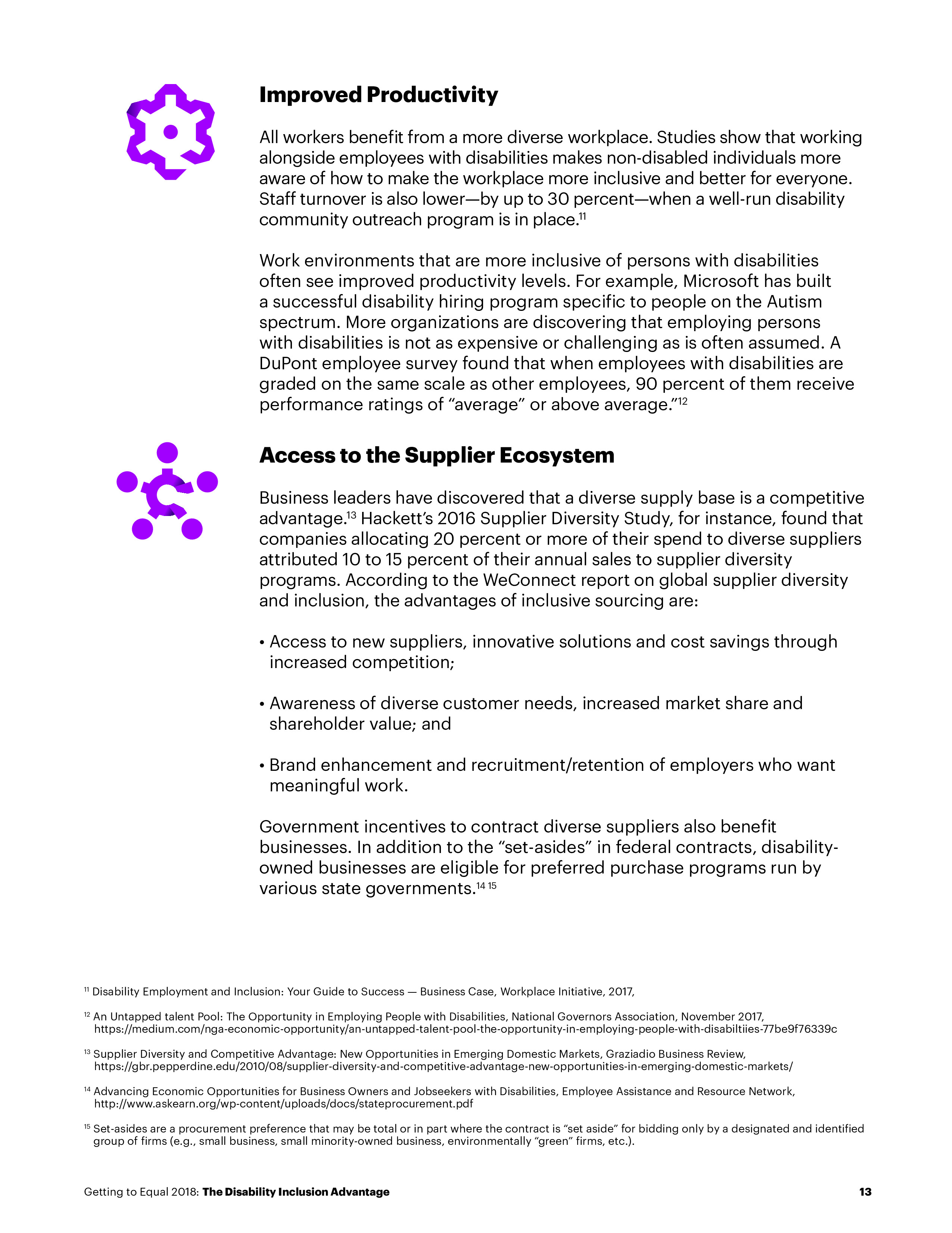 争取平等：残疾人融合优势报告