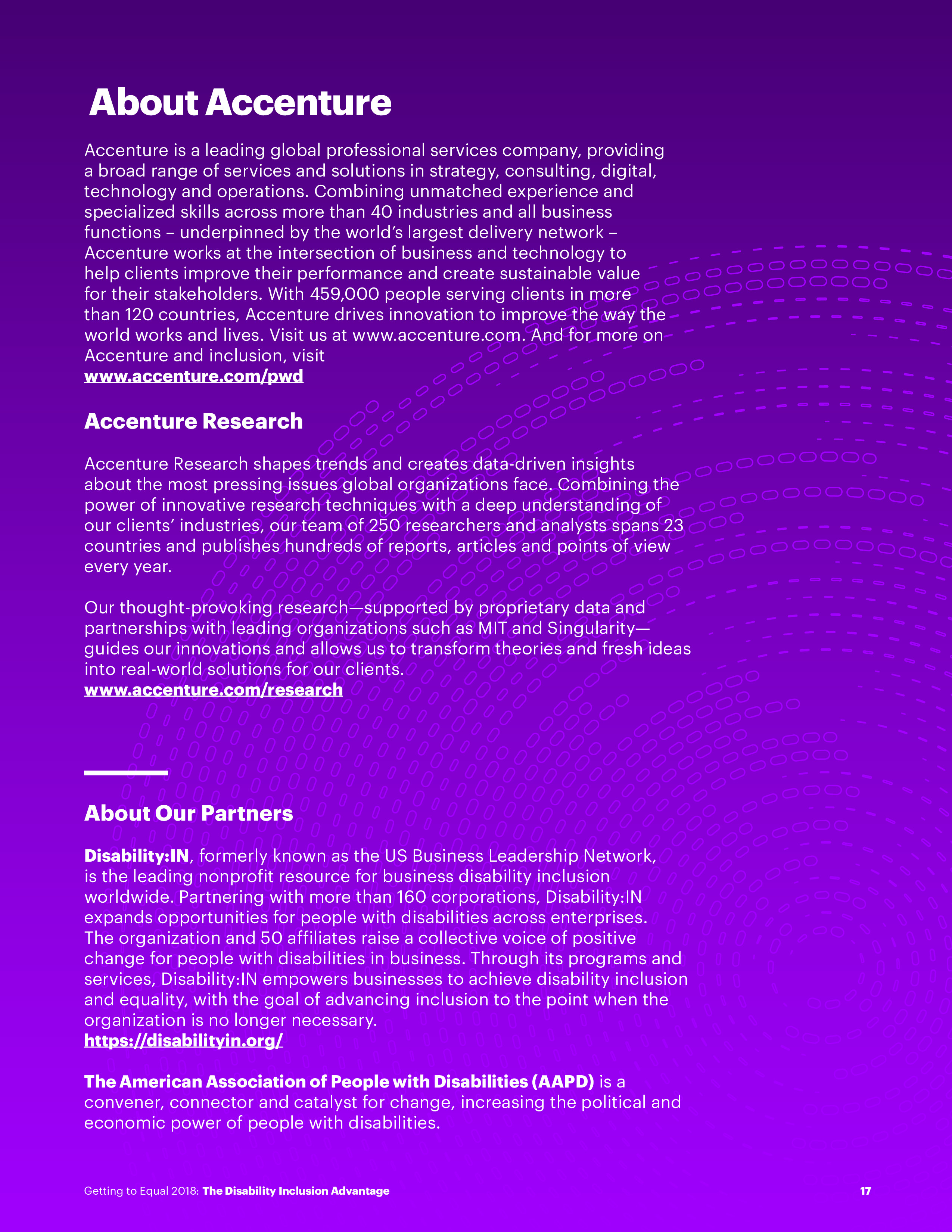 争取平等：残疾人融合优势报告