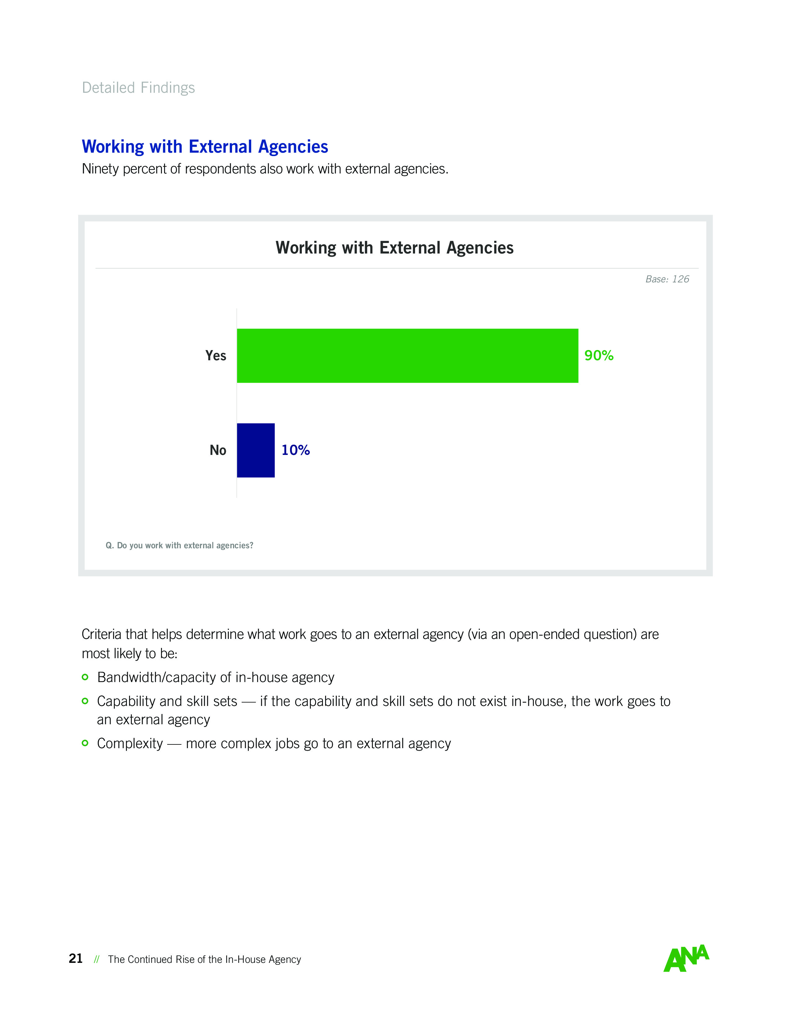 ANA:内部机构持续崛起