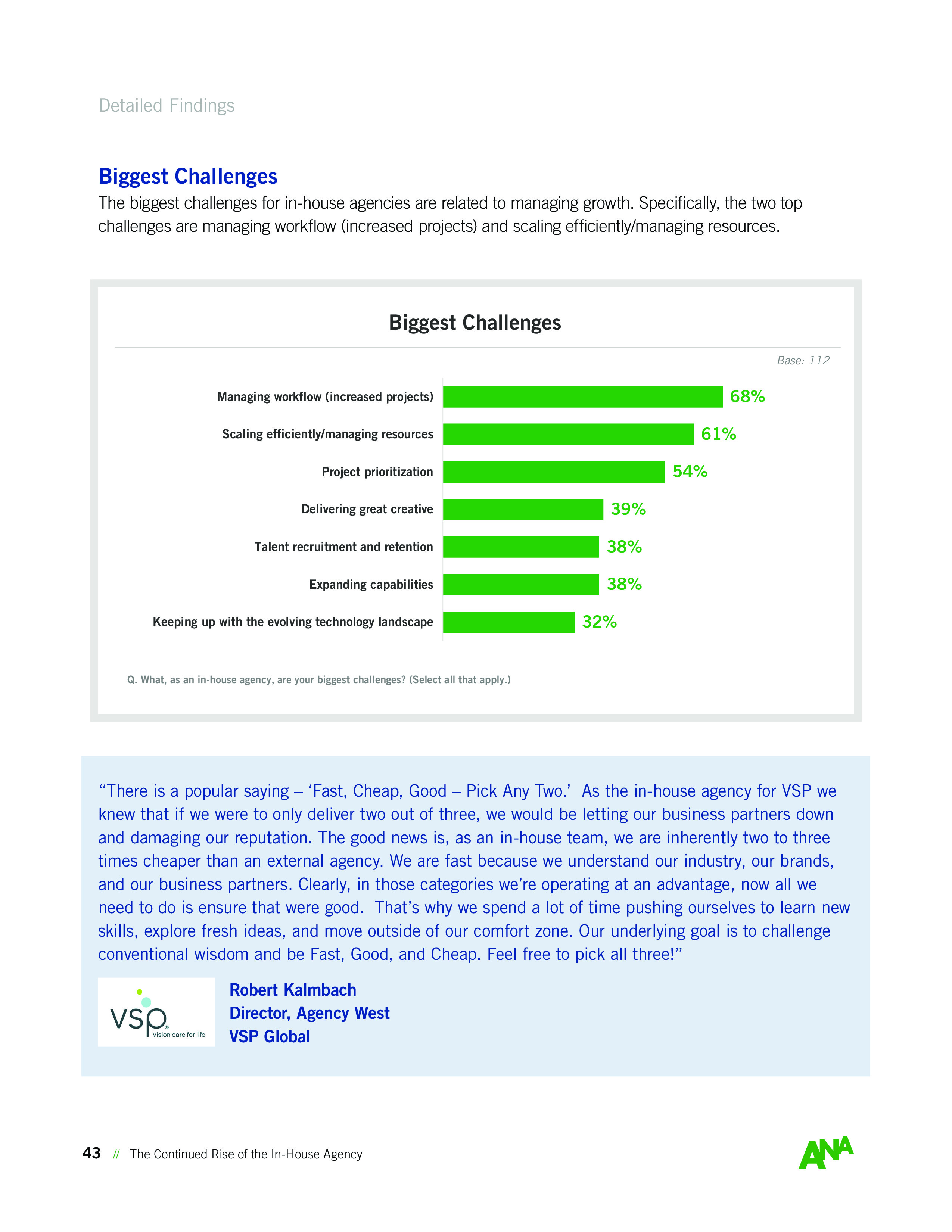 ANA:内部机构持续崛起