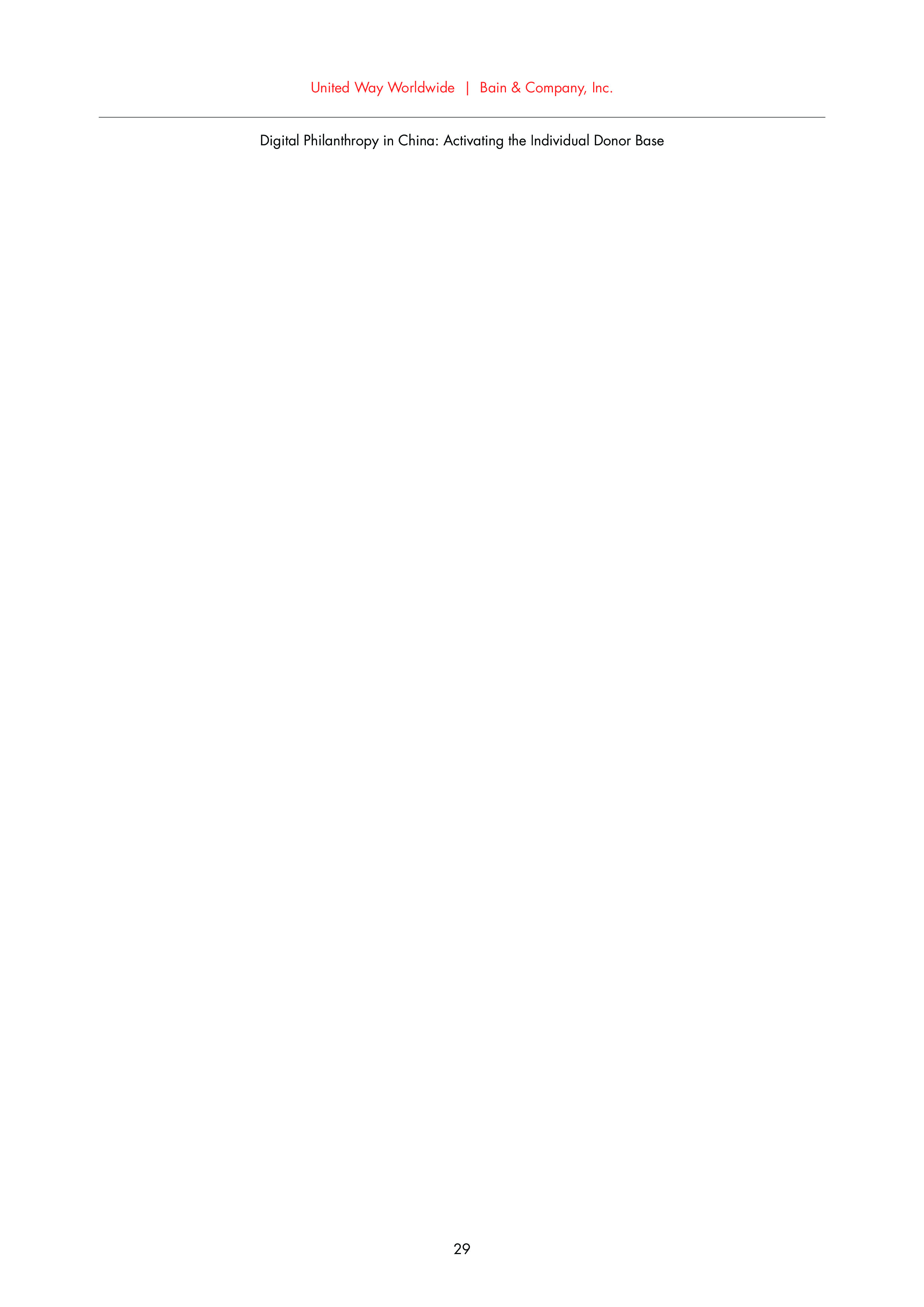 Bain：中国网络慈善事业报告