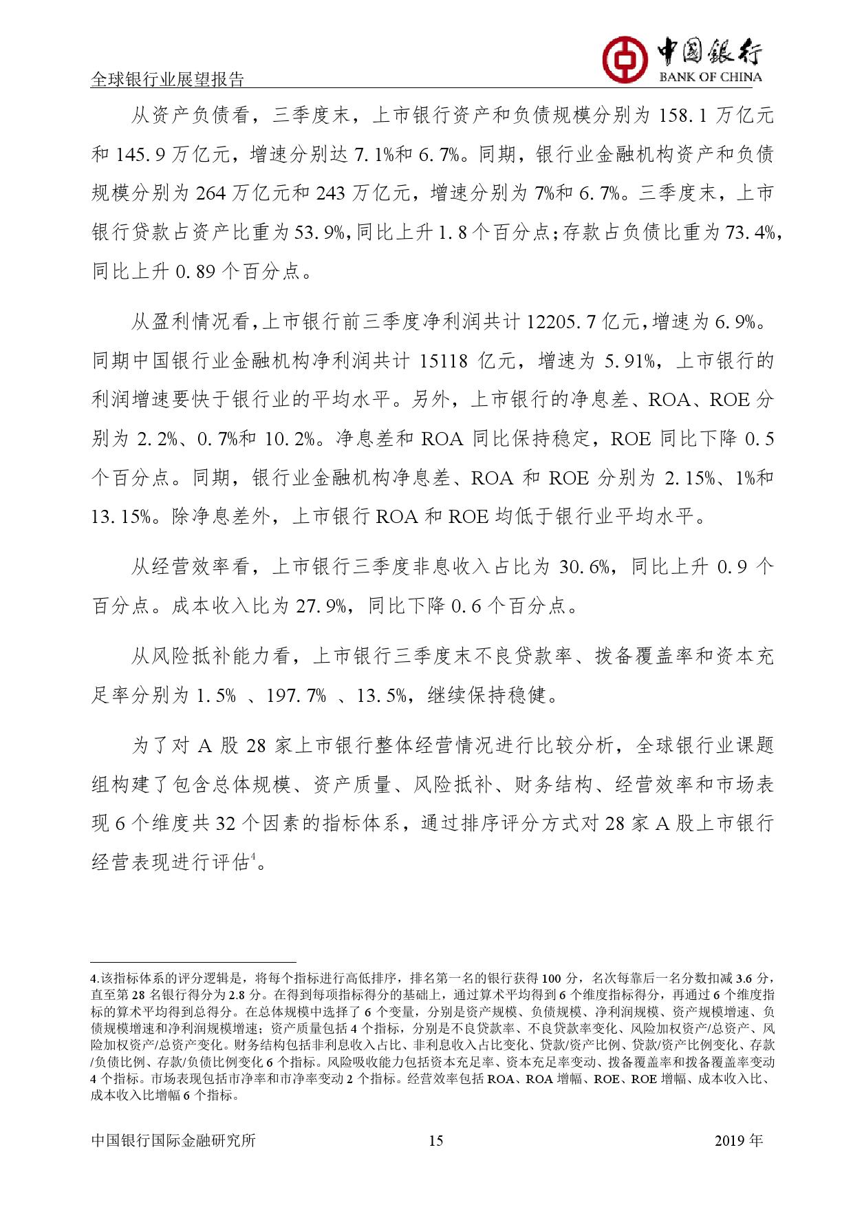 中国银行国际金融研究所：2019年中国银行全球银行业展望报告