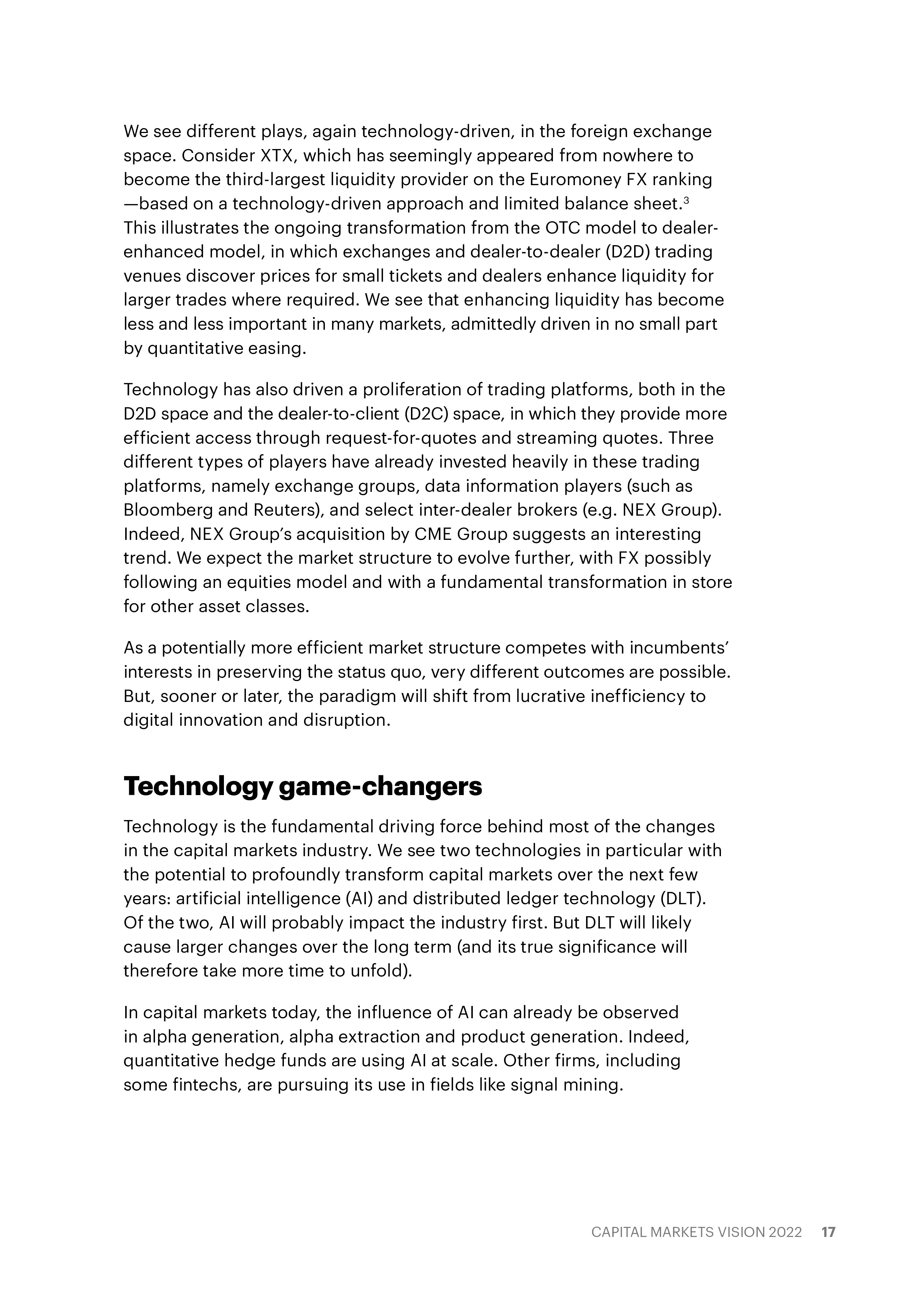 埃森哲:2022年资本市场愿景