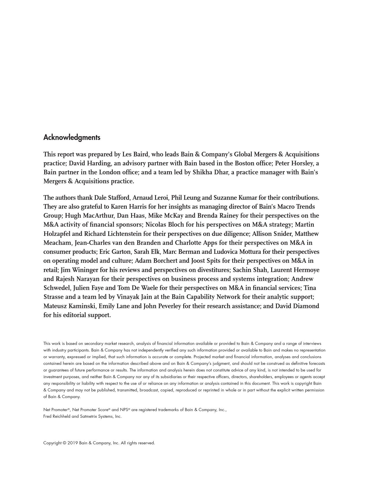 贝恩咨询:2018全球并购市场年度报告