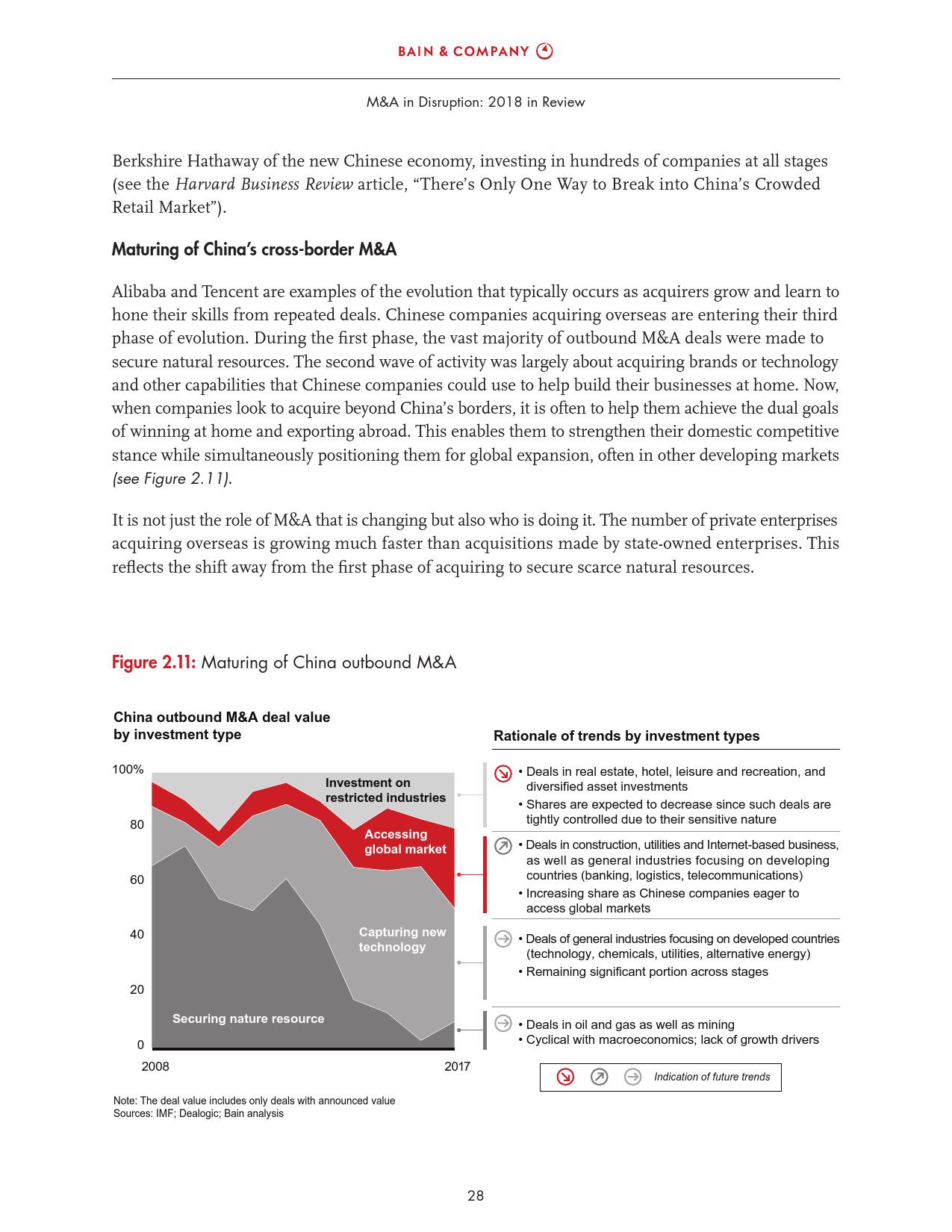 贝恩咨询:2018全球并购市场年度报告