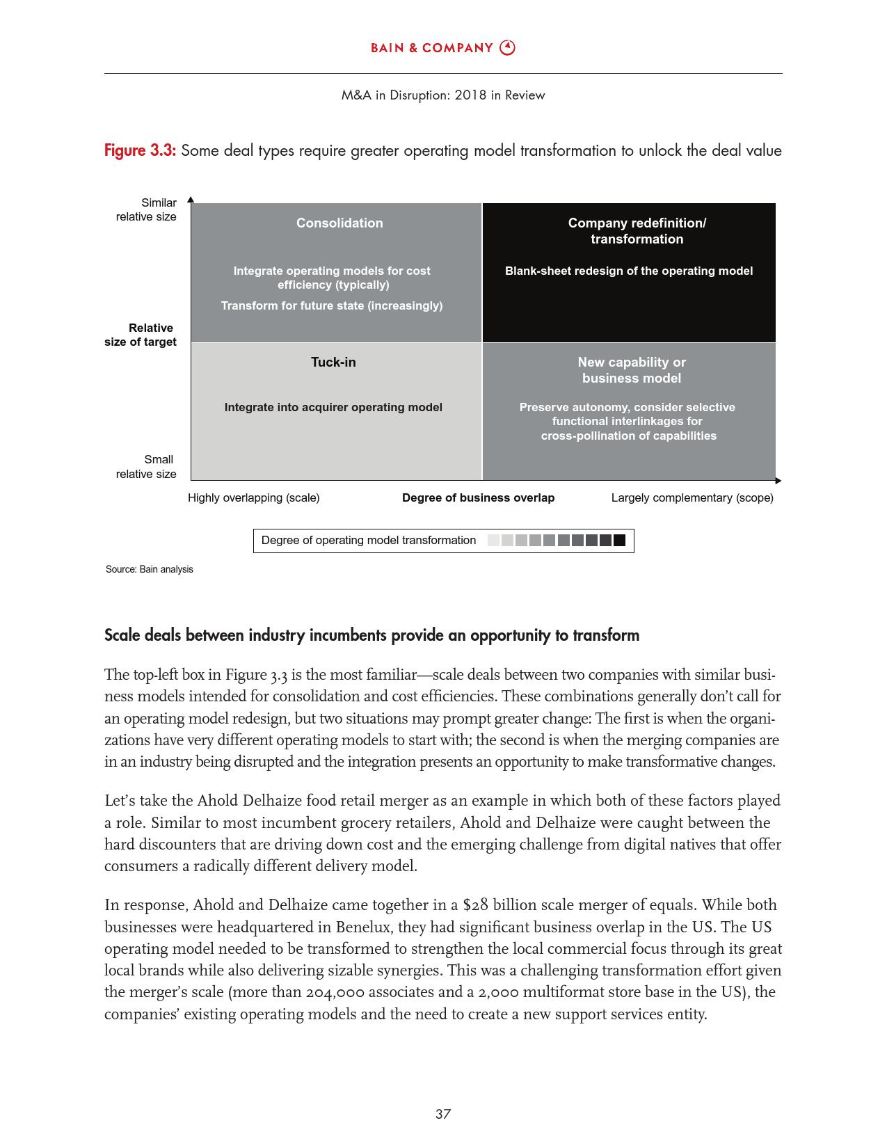 贝恩咨询:2018全球并购市场年度报告