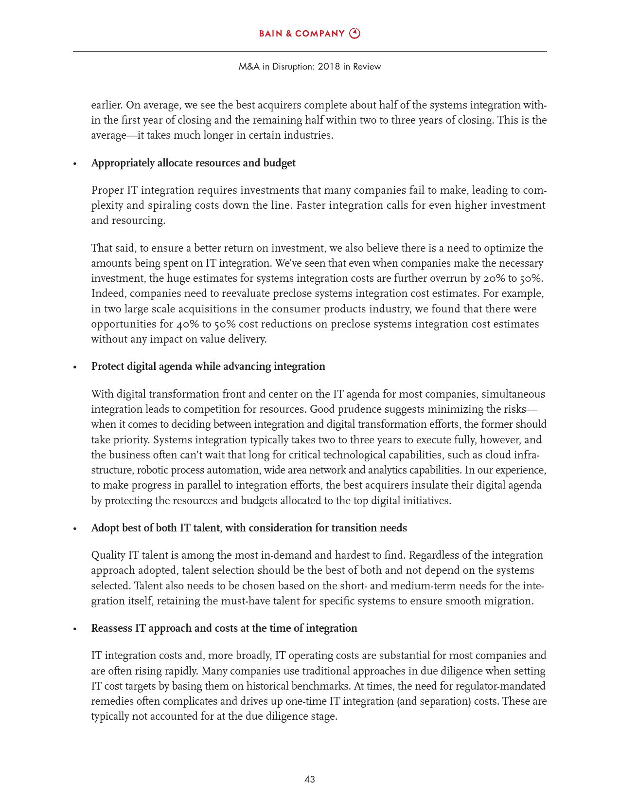 贝恩咨询:2018全球并购市场年度报告