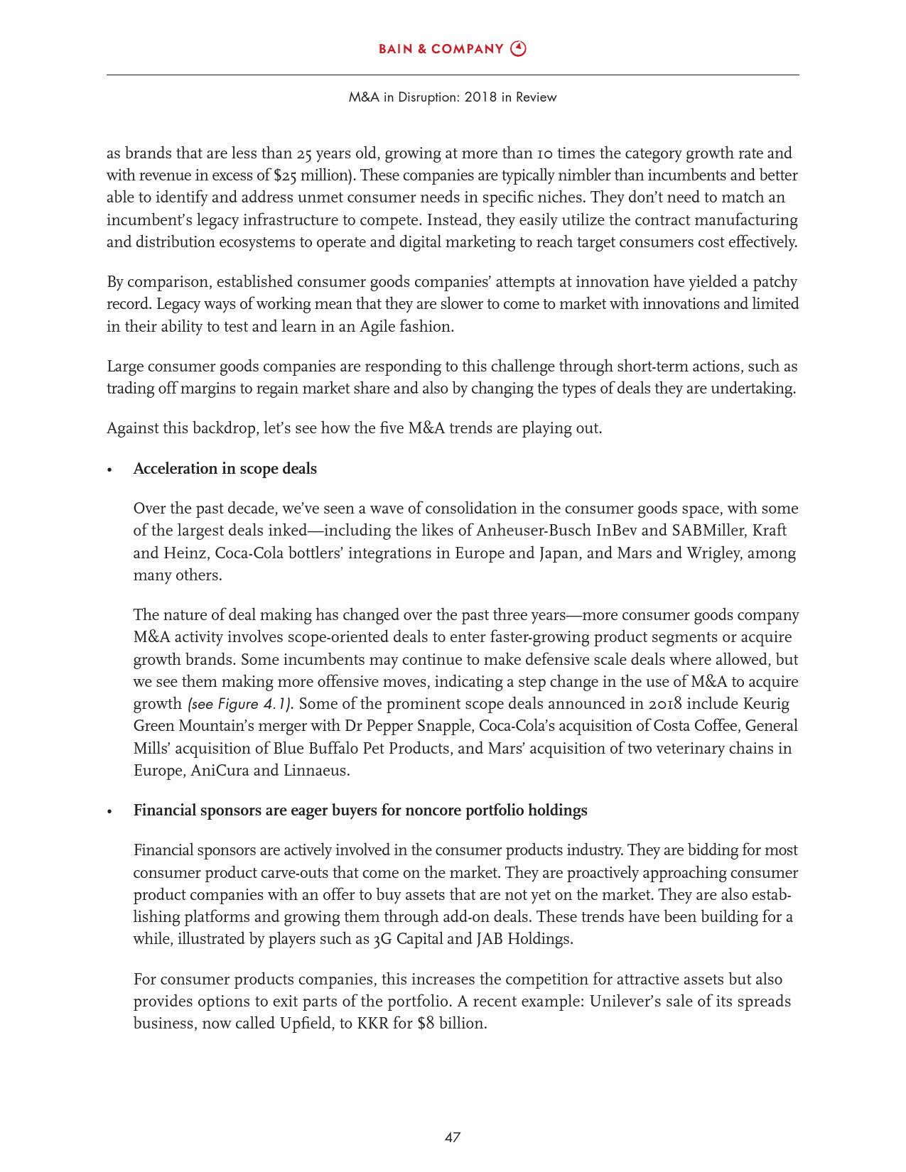 贝恩咨询:2018全球并购市场年度报告