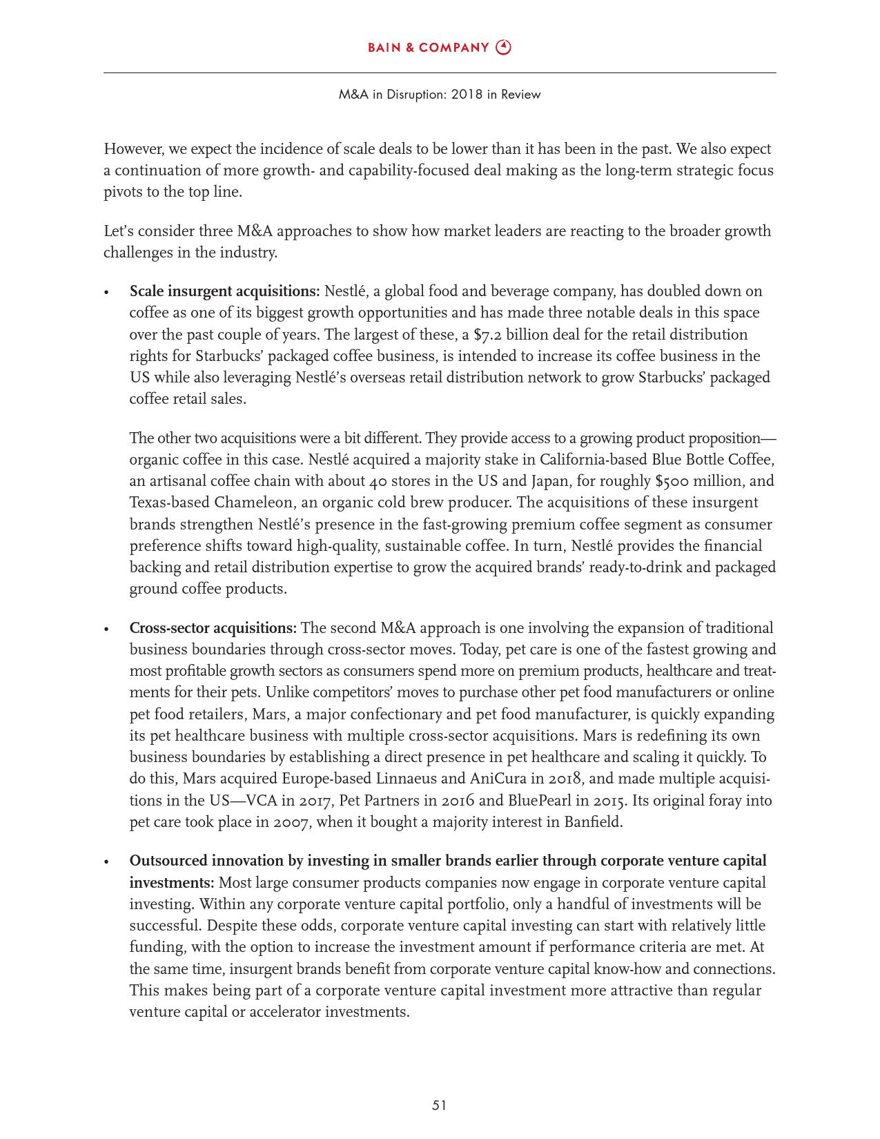 贝恩咨询:2018全球并购市场年度报告