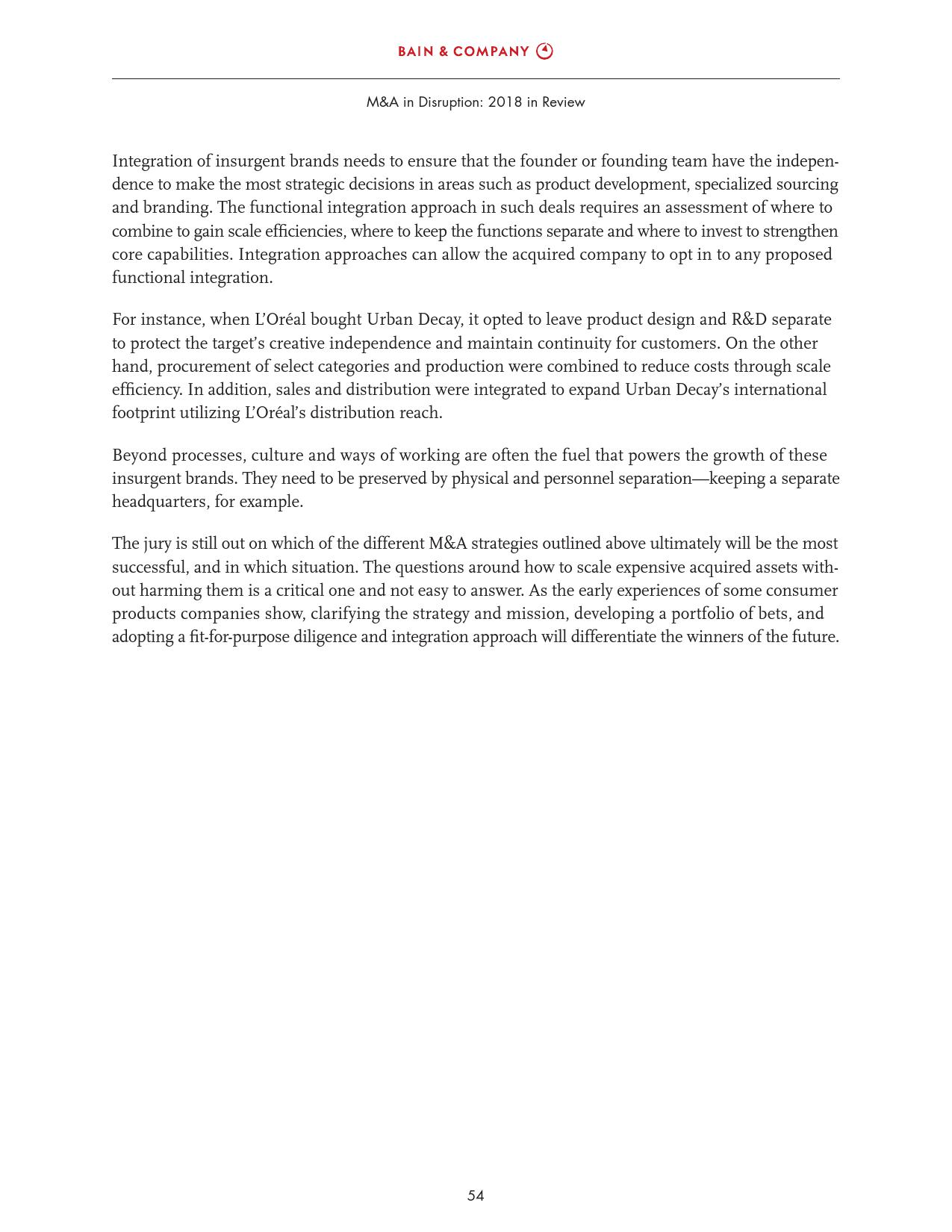 贝恩咨询:2018全球并购市场年度报告