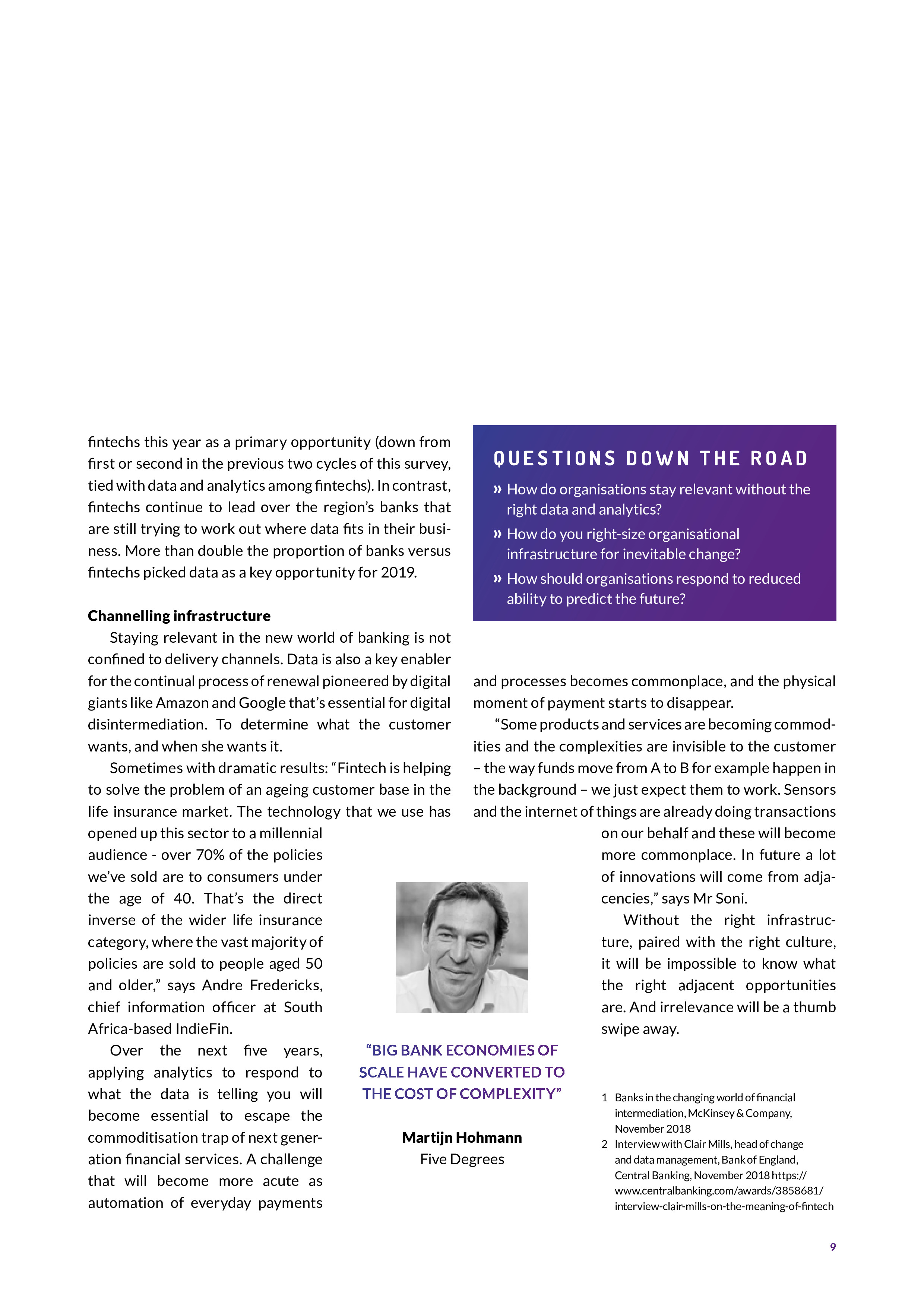 消除障碍:金融科技的新路报告