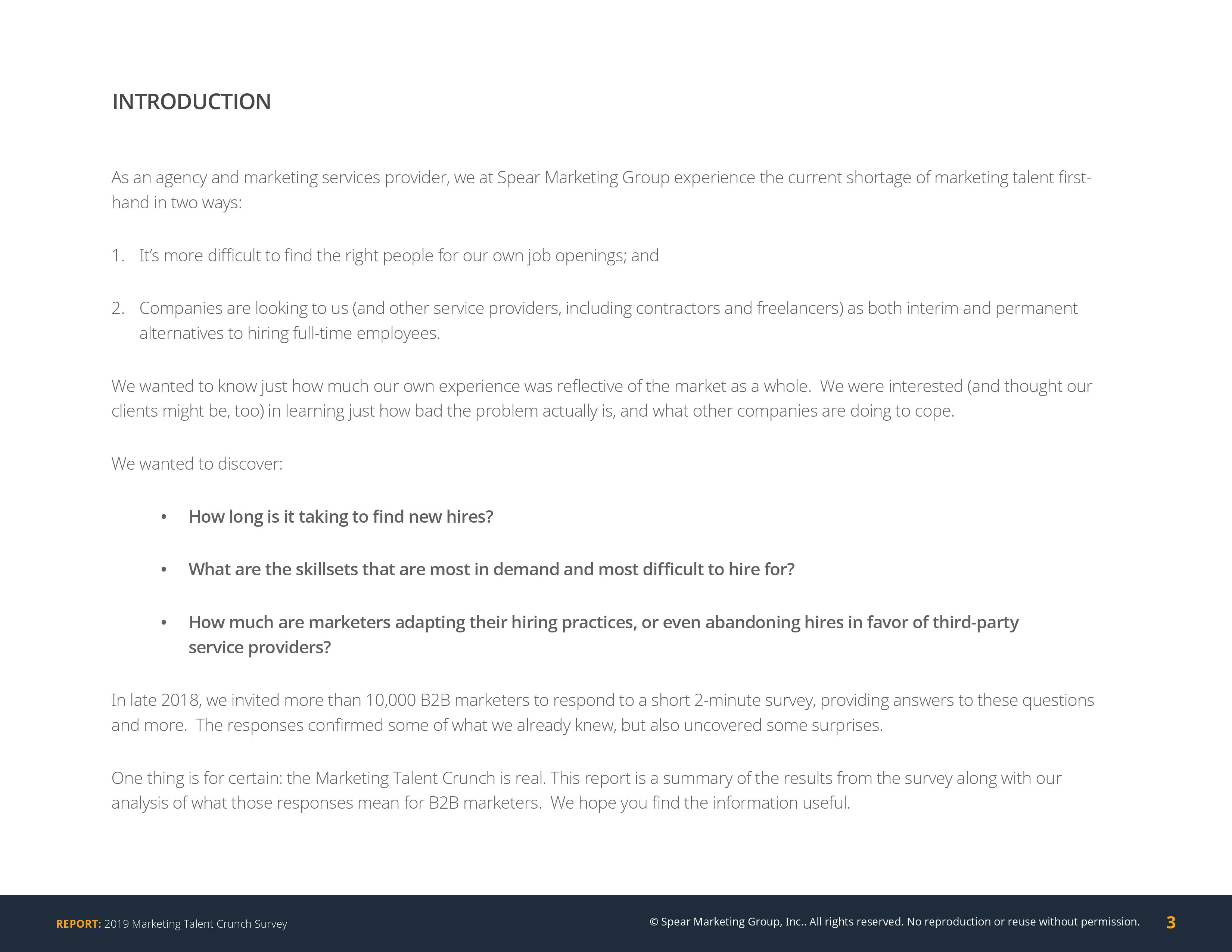 Spear Marketing:2019年营销人才调查报告