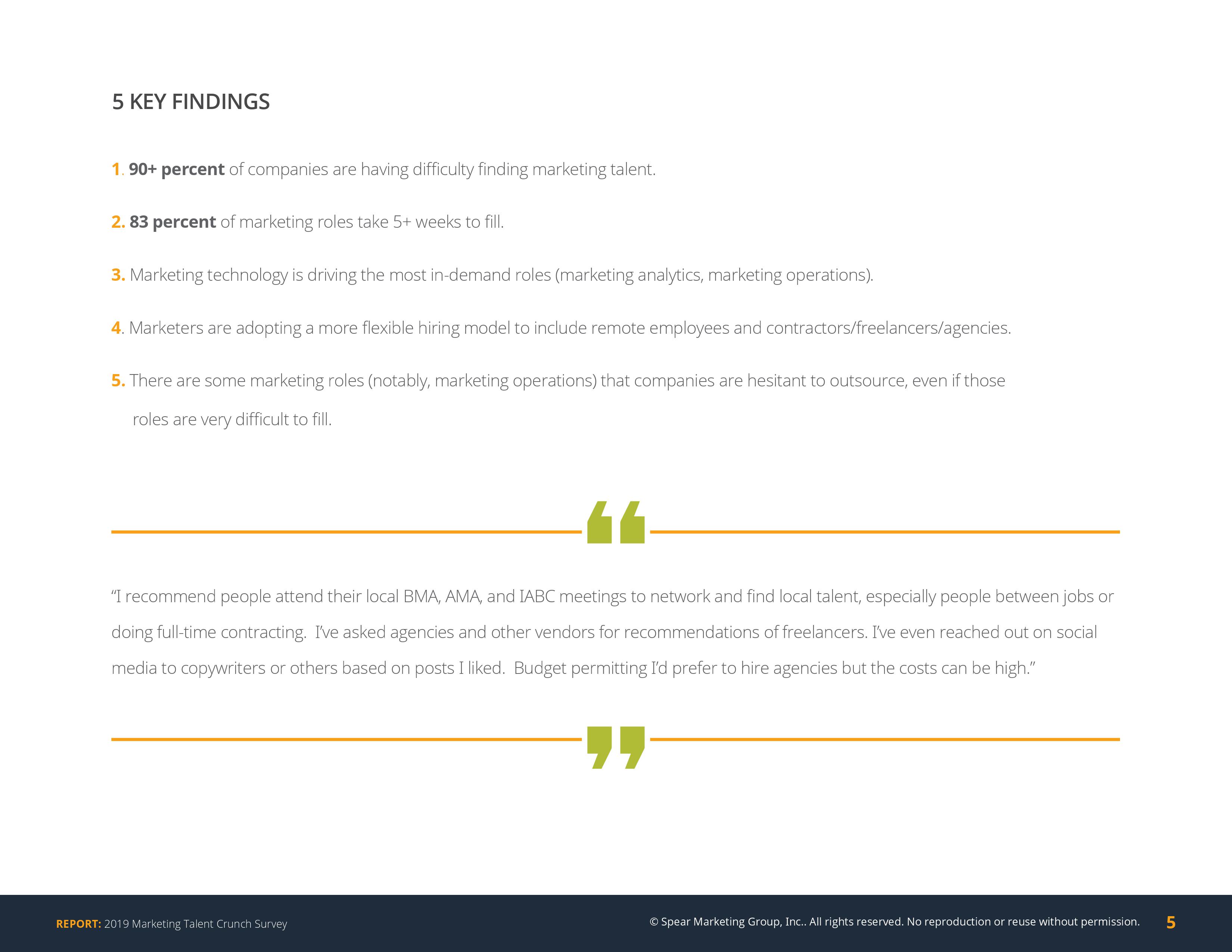 Spear Marketing:2019年营销人才调查报告