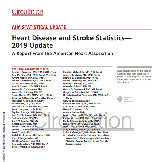 AHA:研究发现近一半美国成年人患有心血管疾病