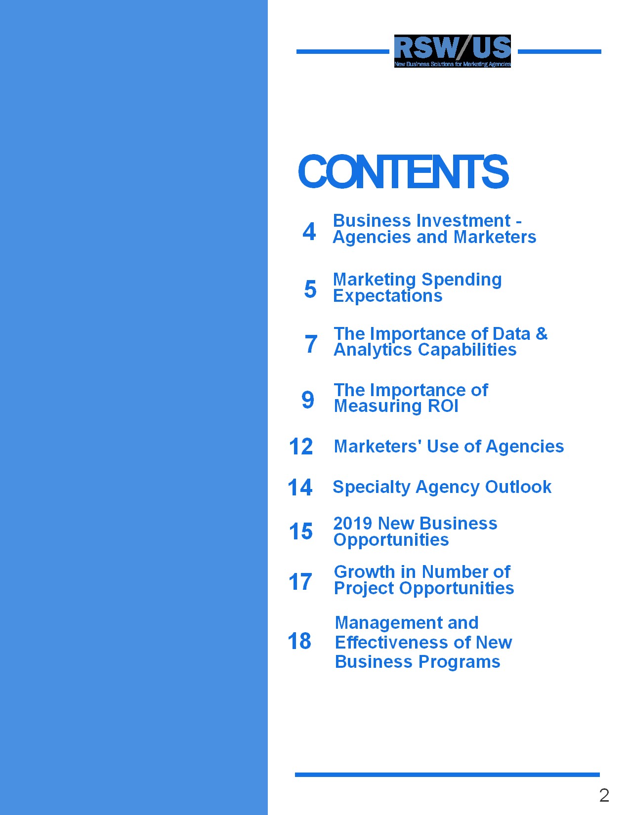 RSW/US:2019年营销概览