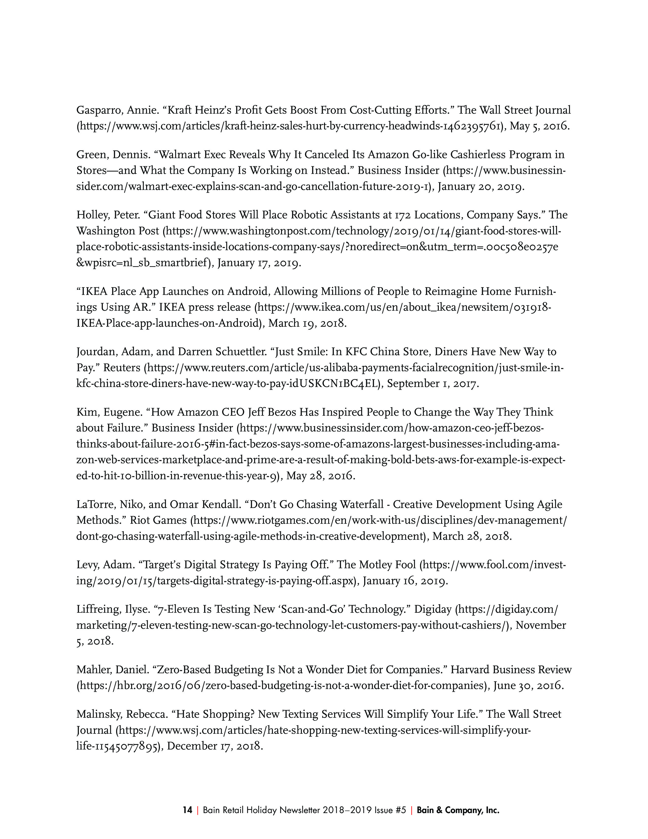 贝恩咨询:2018年假日购物季零售业回顾报告