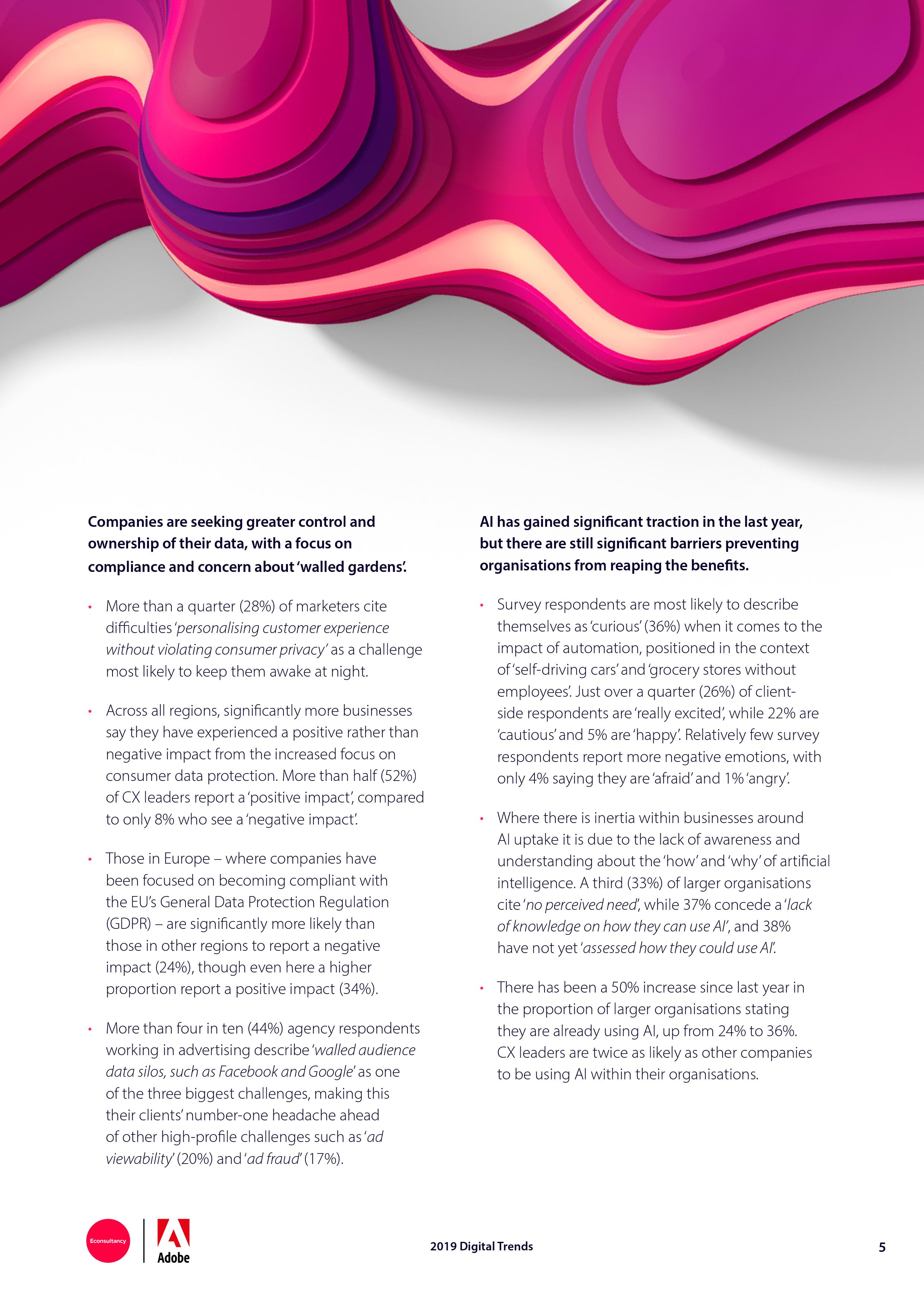 Econsultancy:2019年网络趋势报告