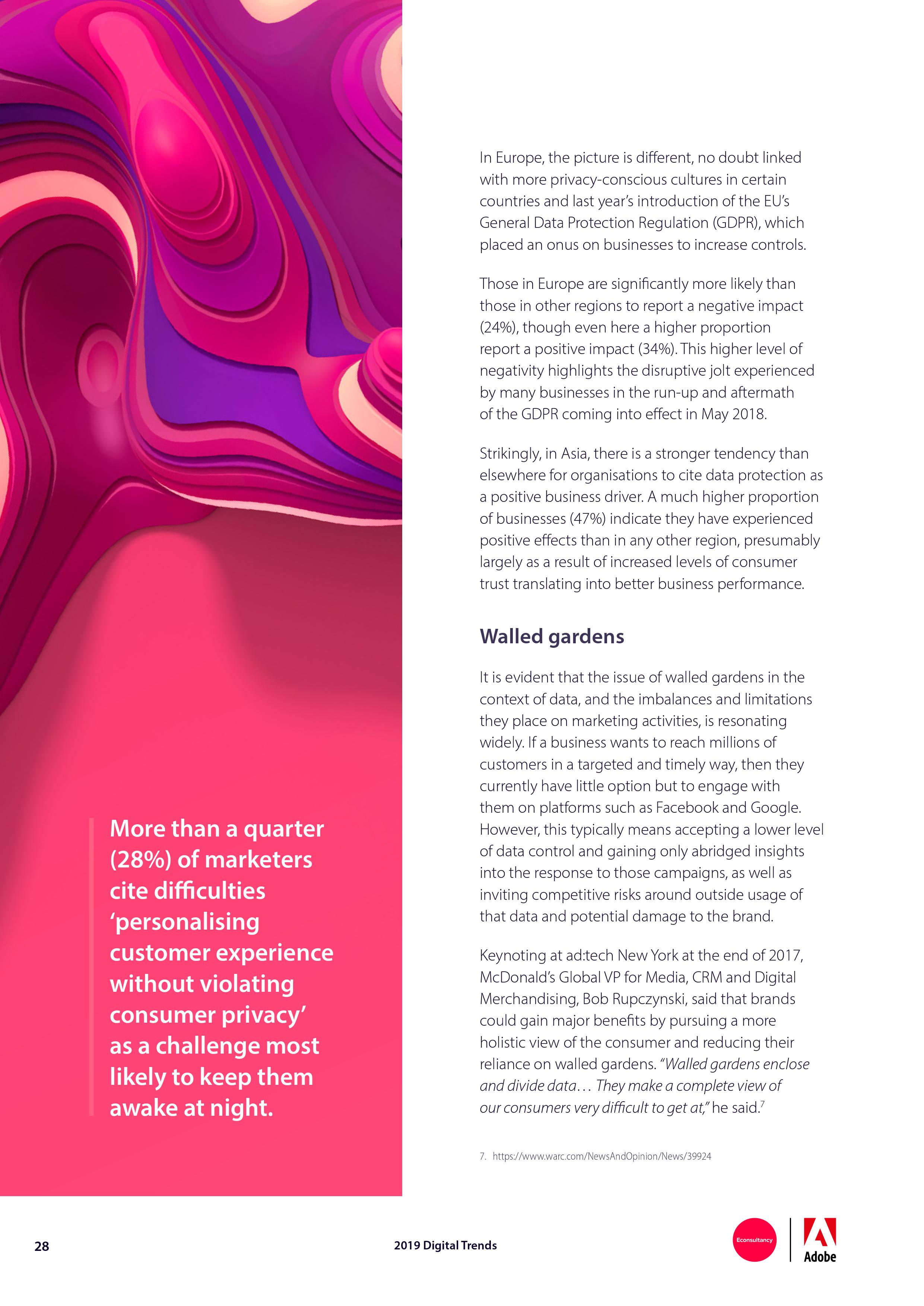 Econsultancy:2019年网络趋势报告