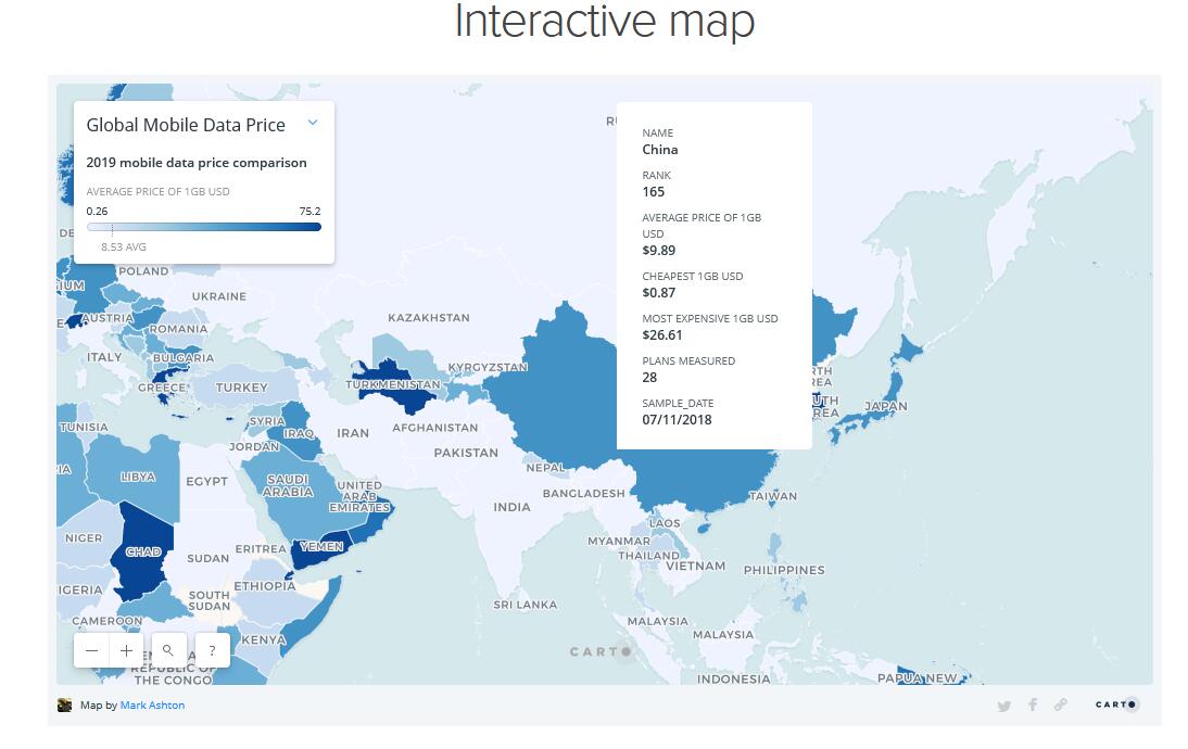 cable.co.uk:印度移动数据流量资费全世界最便宜 每GB约1.75元