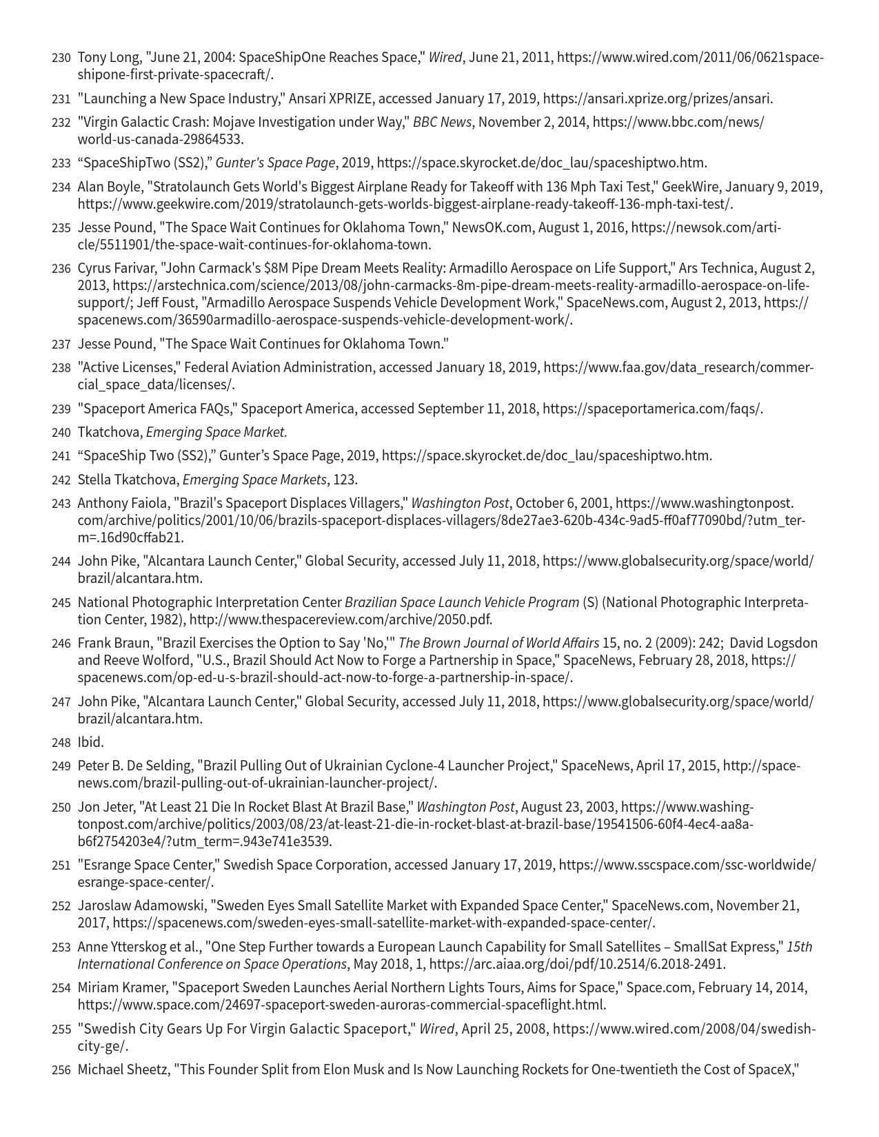 2019全球航天发射场报告