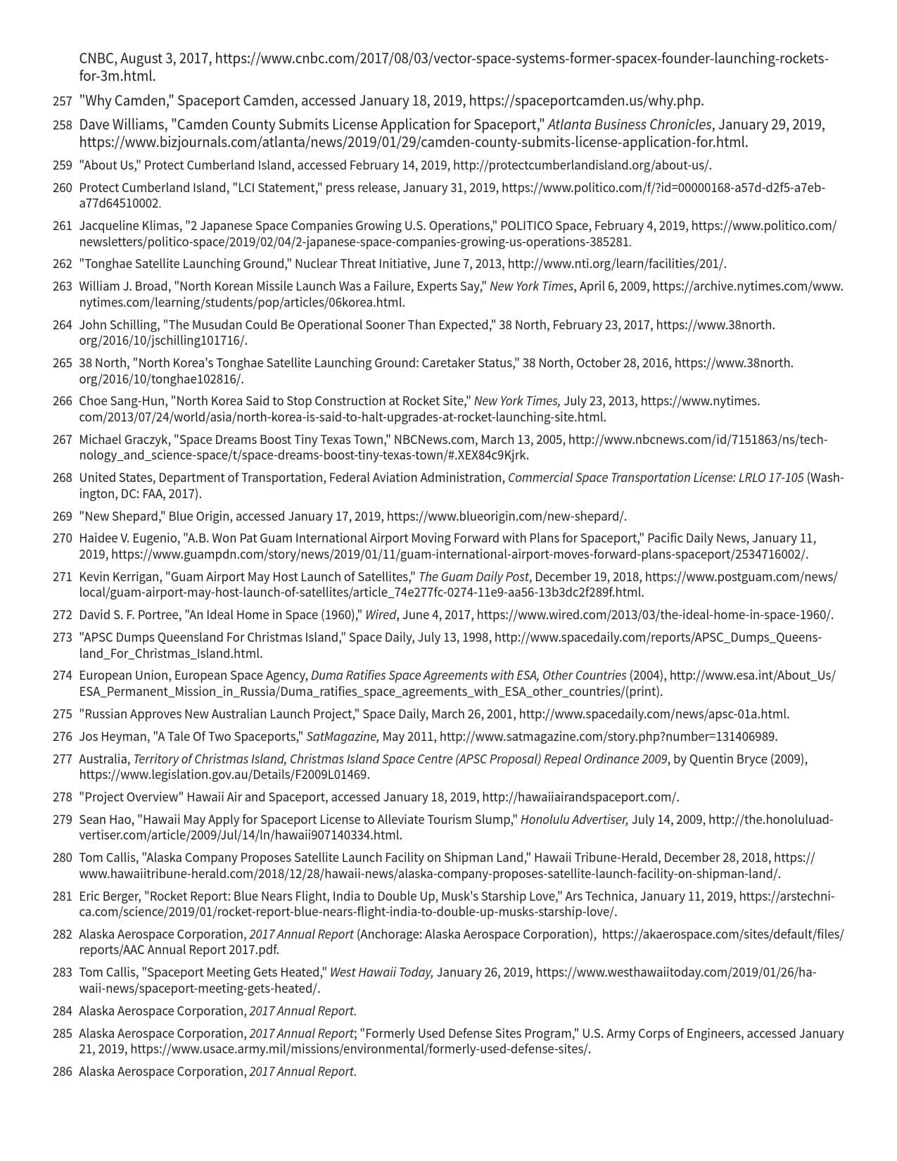 2019全球航天发射场报告