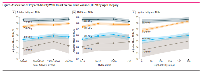 波士顿大学医学院:研究发现轻度运动与延缓大脑衰老存在关联